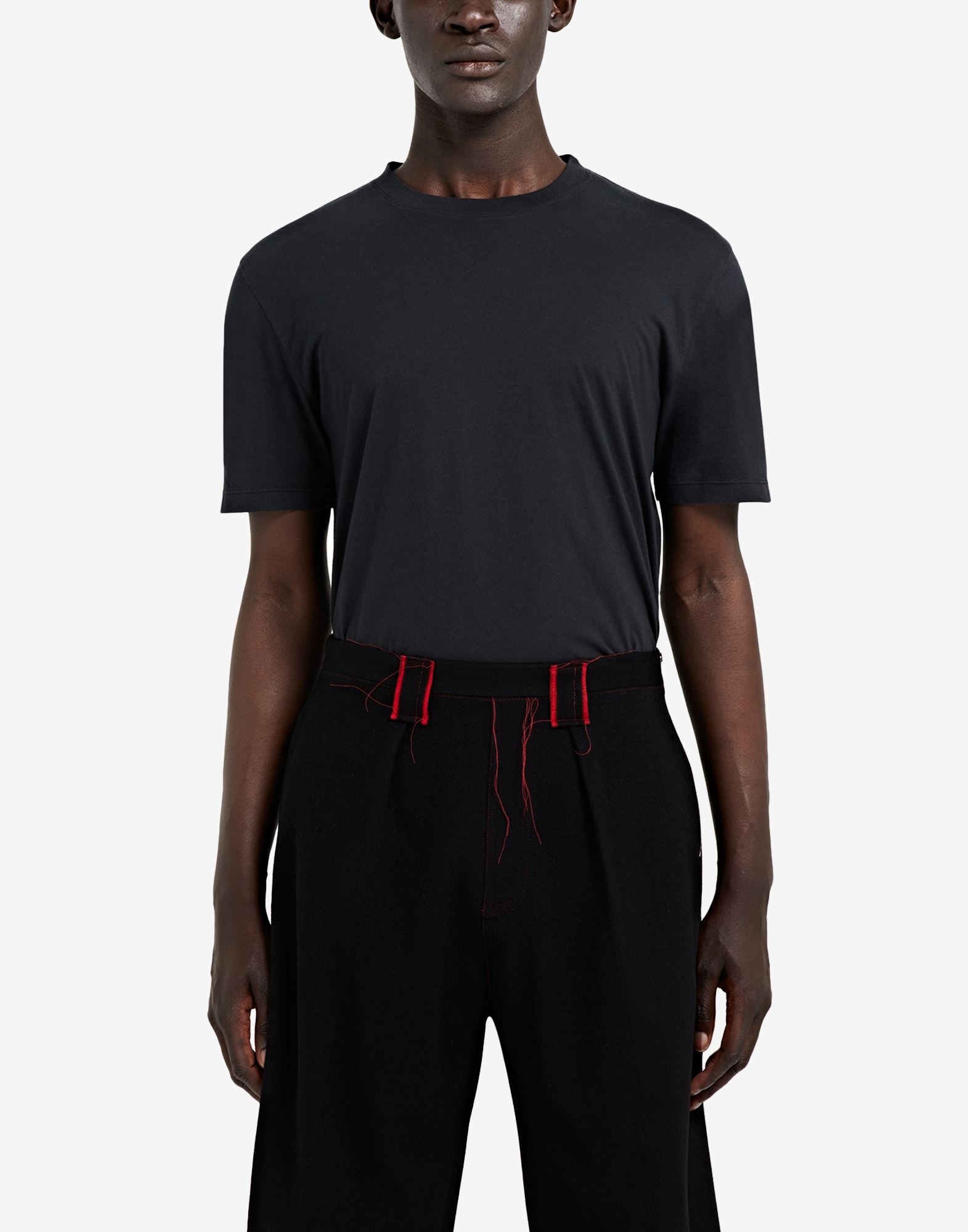 Red shadow reveal' cuffed shorts - 5