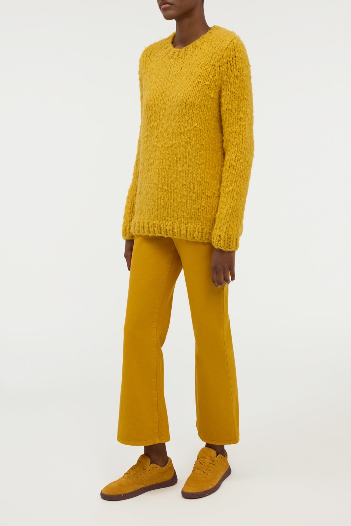 Lawrence Knit Sweater in Golden Birch Welfat Cashmere - 3