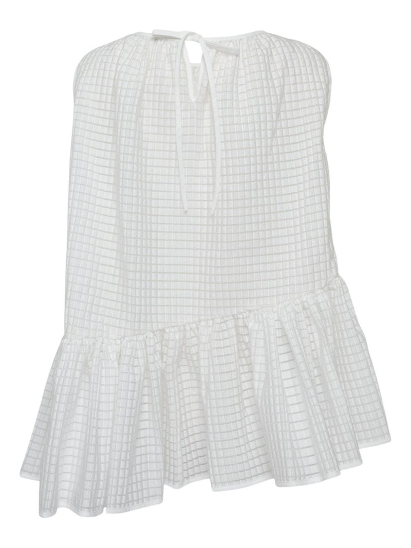 CECILIE BAHNSEN Bettina asymmetric-hem sleeveless blouse outlook