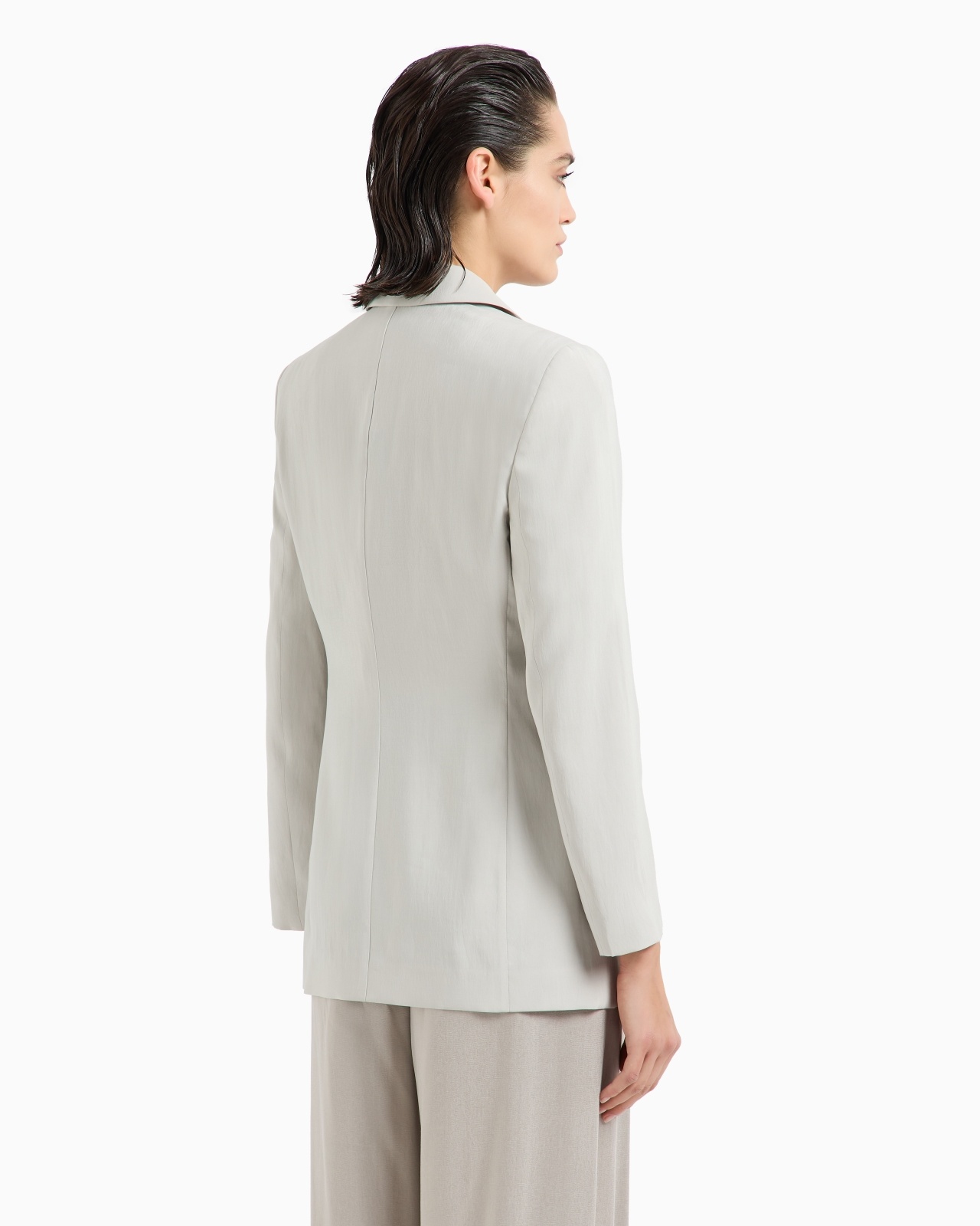 WASHED SILK SINGLE-BREASTED JACKET - 3