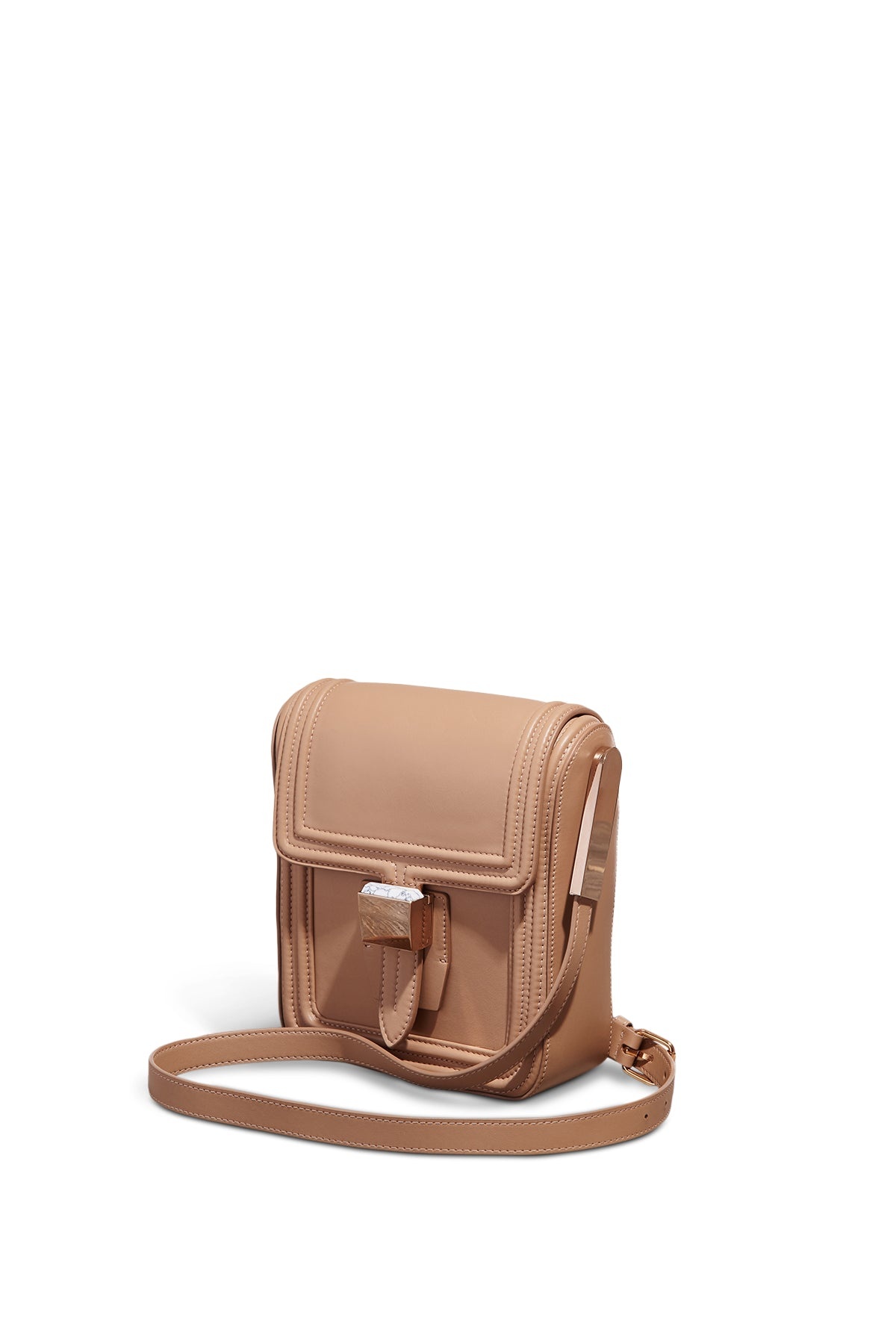 Marvelle Crossbody Bag in Nude Nappa Leather - 2