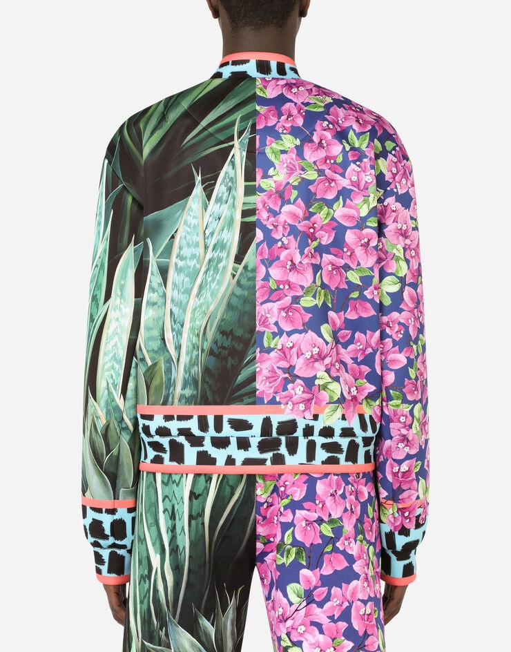 Technical fabric jacket with jungle mix print - 6