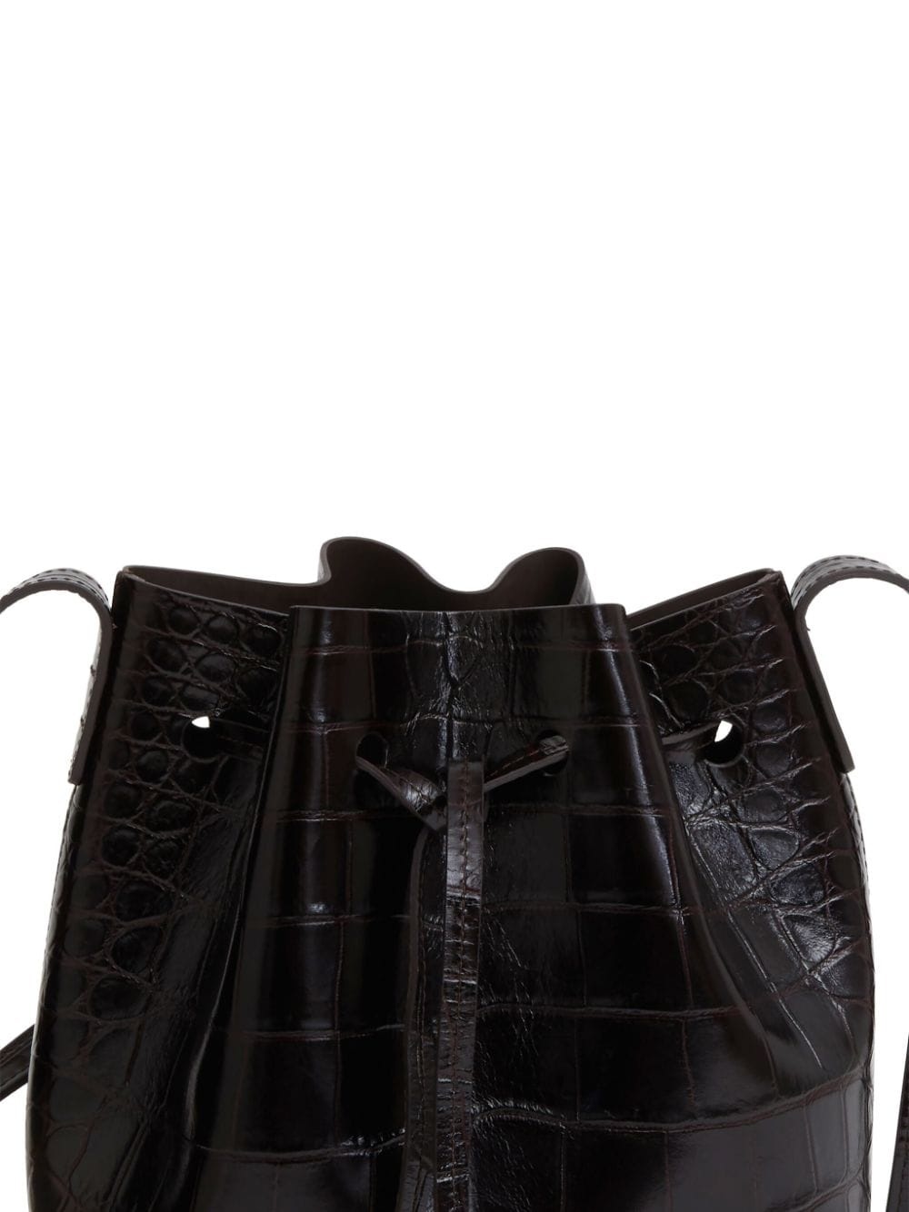 mini Bucket crocodile-effect bag - 4