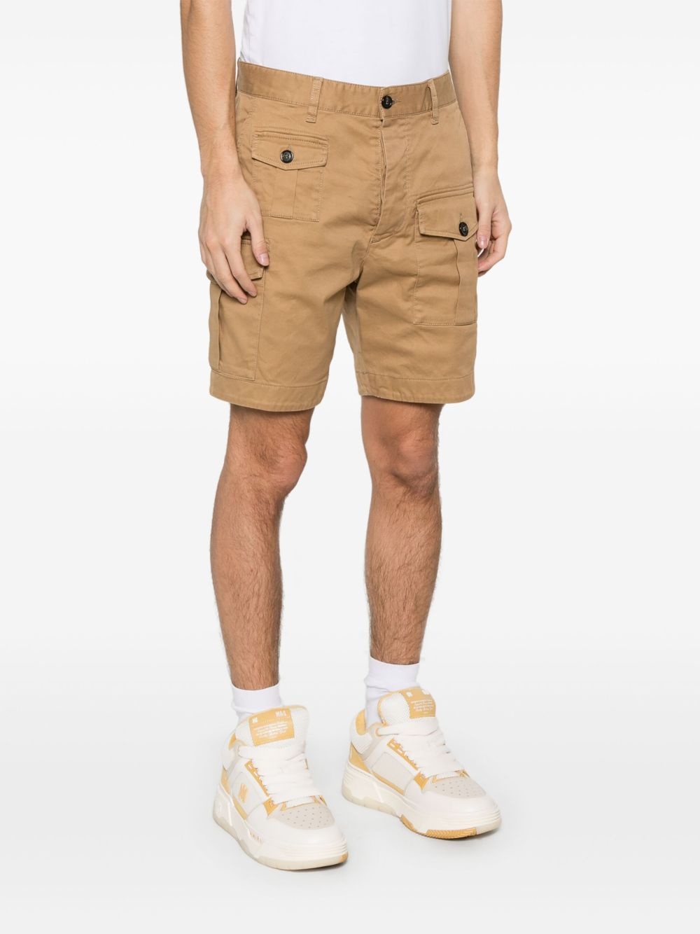 twill cargo shorts - 3