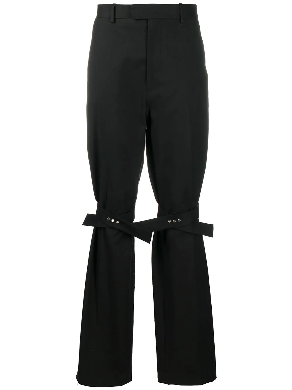 strap detail tailored trousers - 1