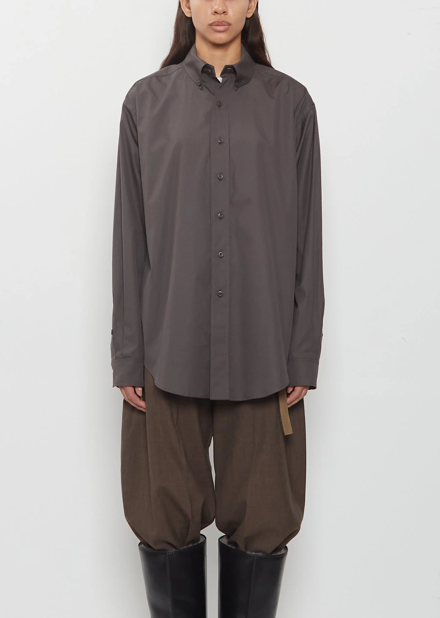 Button-Down Cotton Shirt - 1