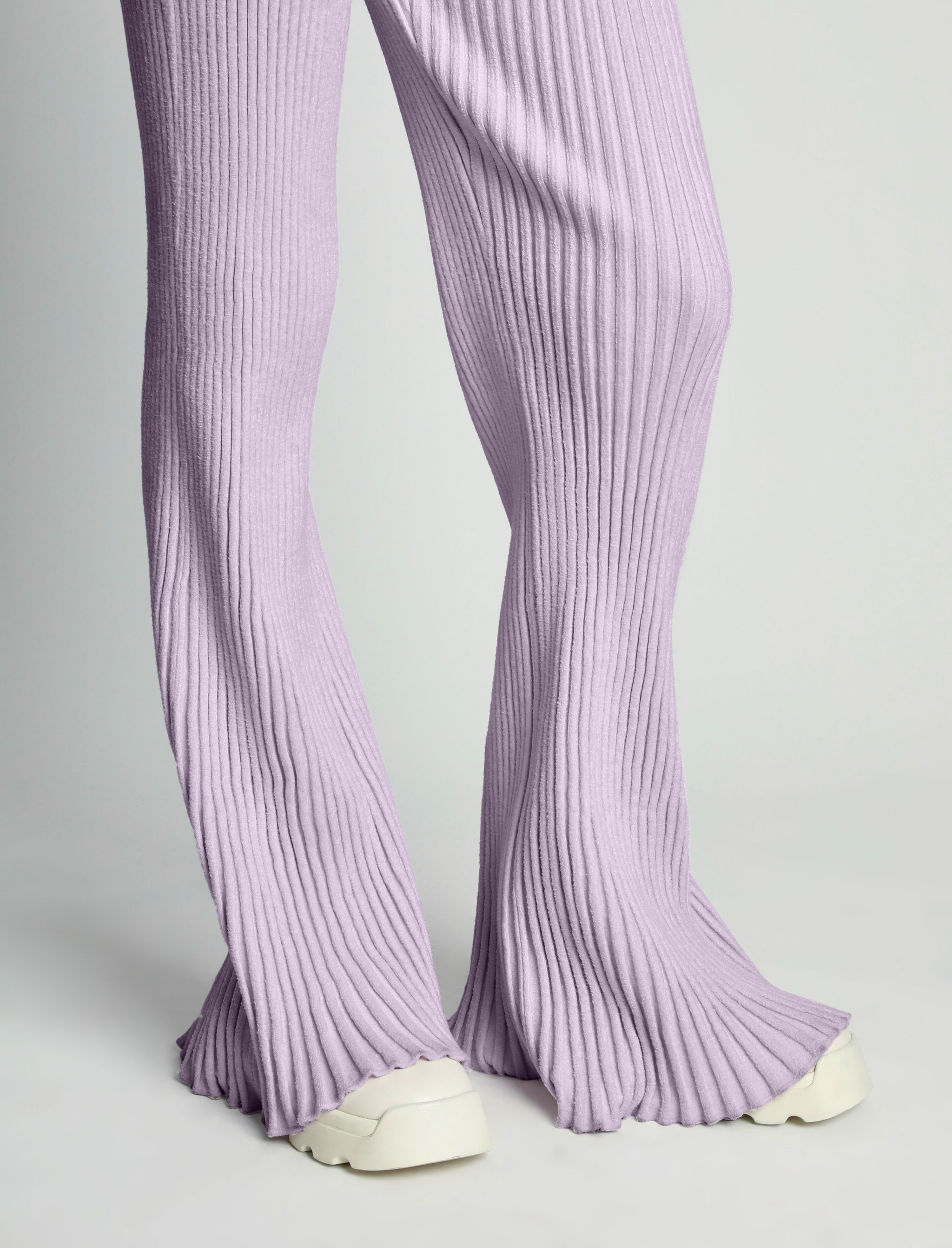 Velvet Rib Knit Pant - 5