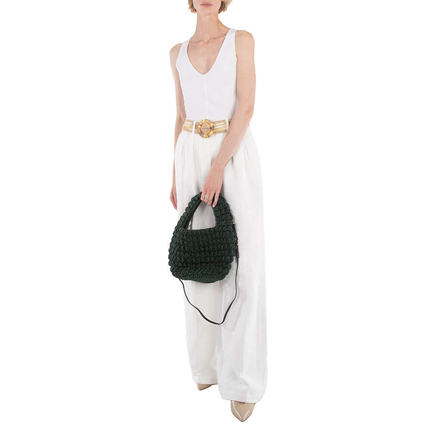 JW Anderson Khaki Popcorn Basket Woven Top Handle Bag - 2