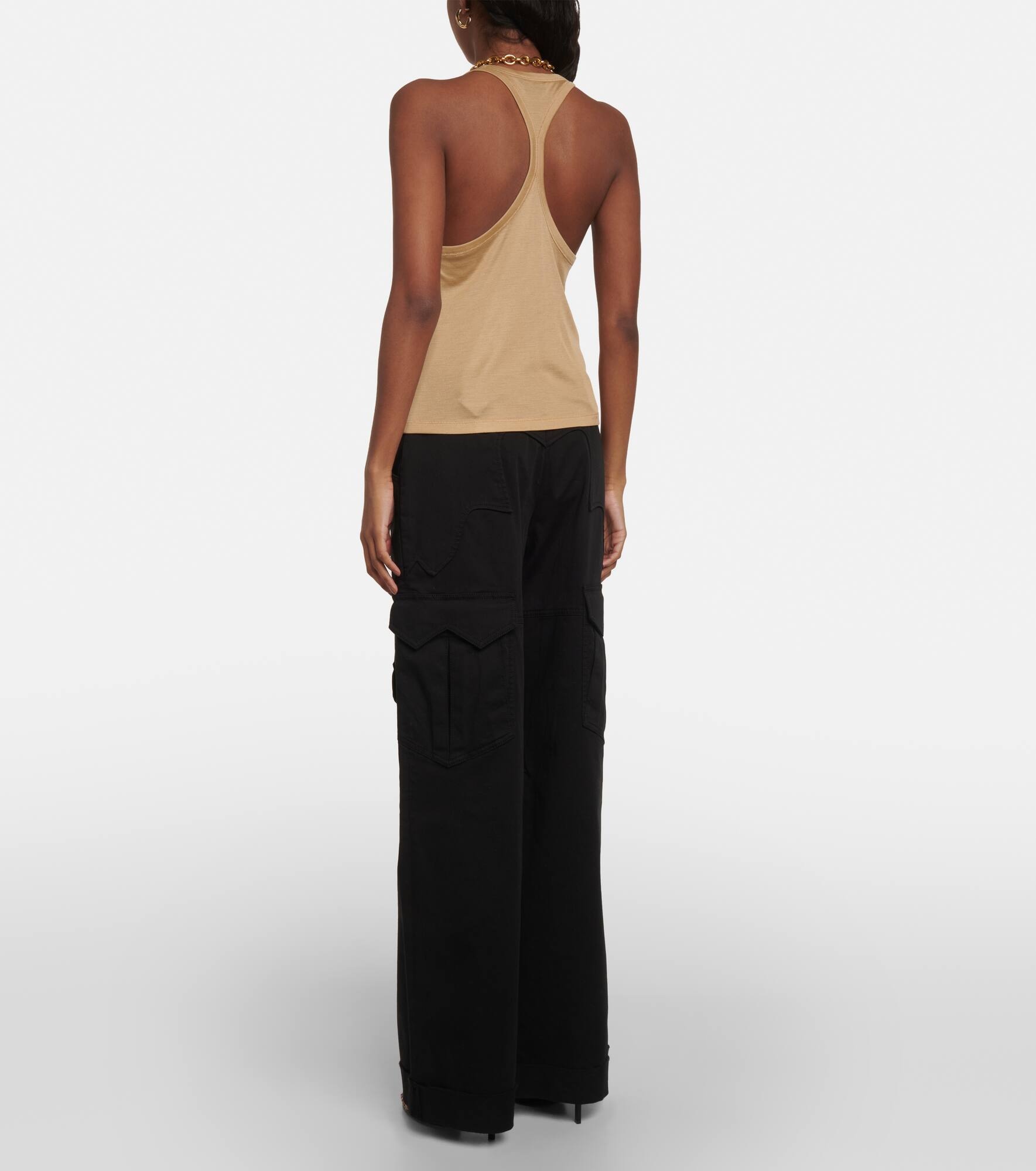 Micro-Rib silk jersey tank top - 3