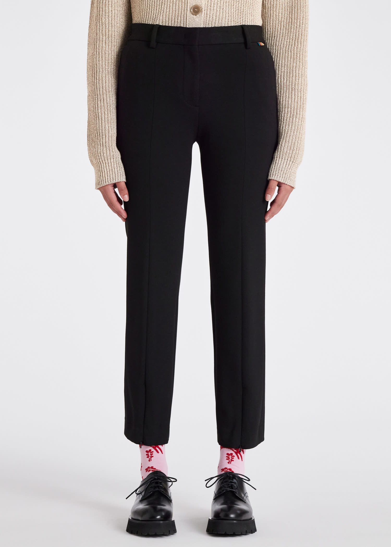 Slim-Fit Ponte-Jersey Pants - 4