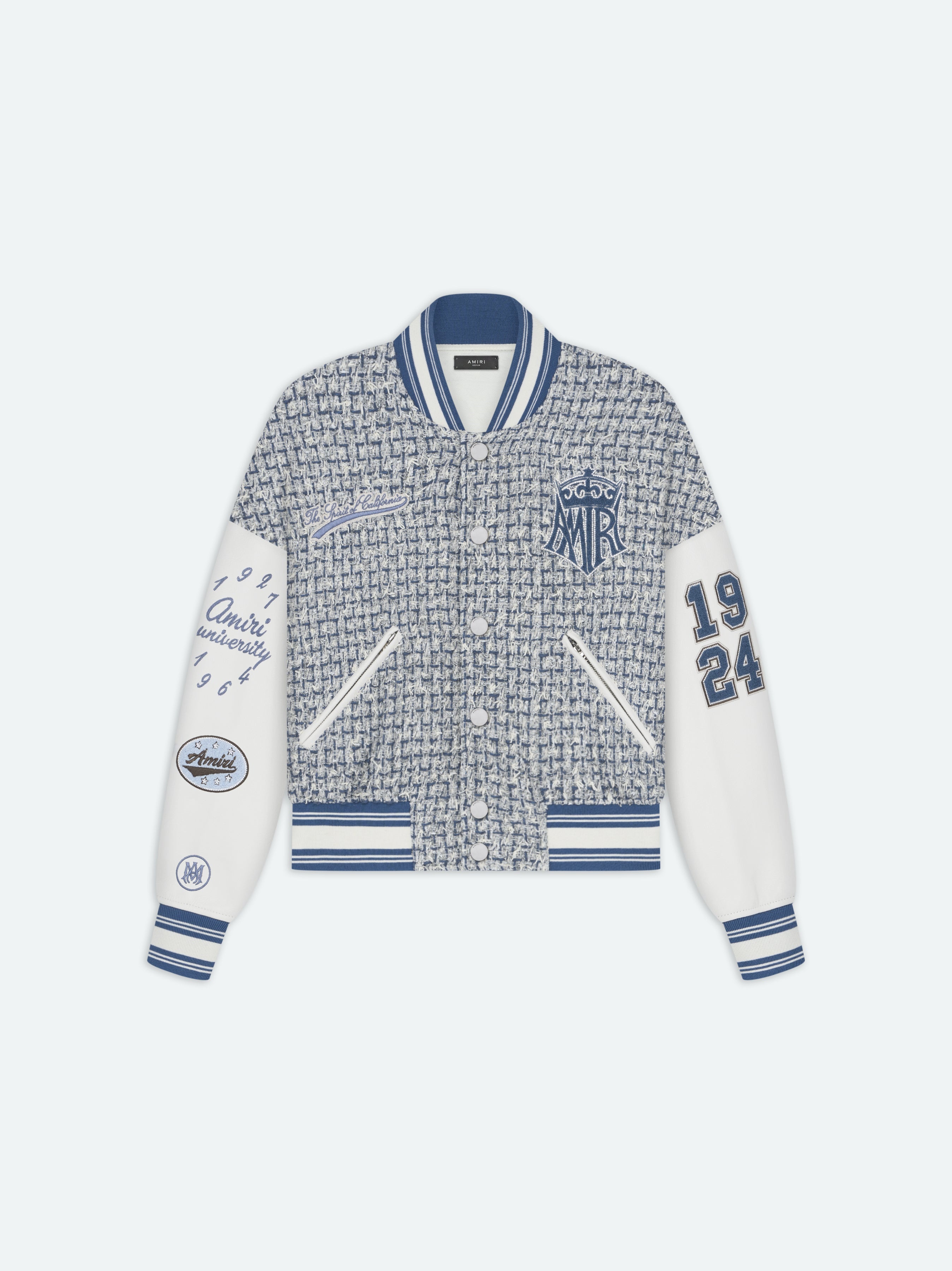 BOUCLE VARSITY JACKET - 1