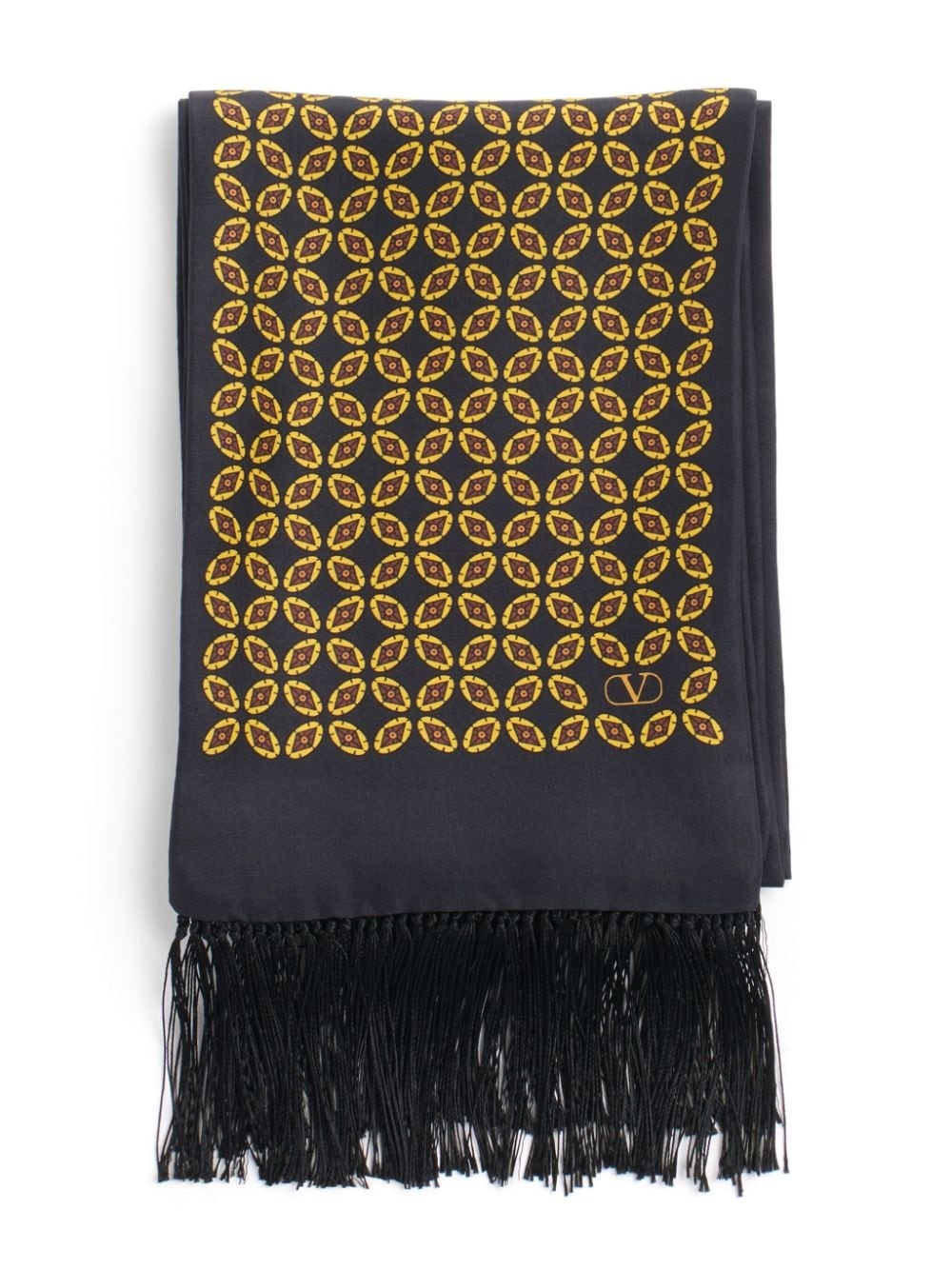 printed silk scarf - 2