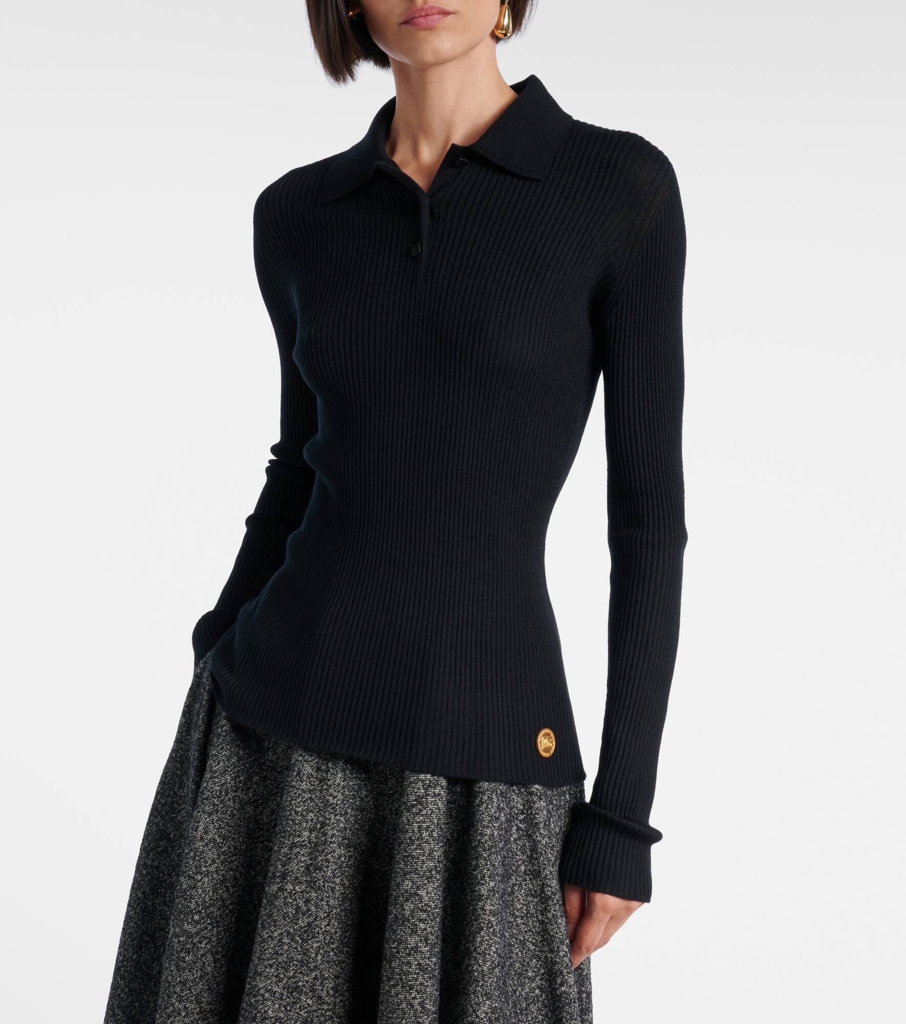Cashmere polo sweater - 6
