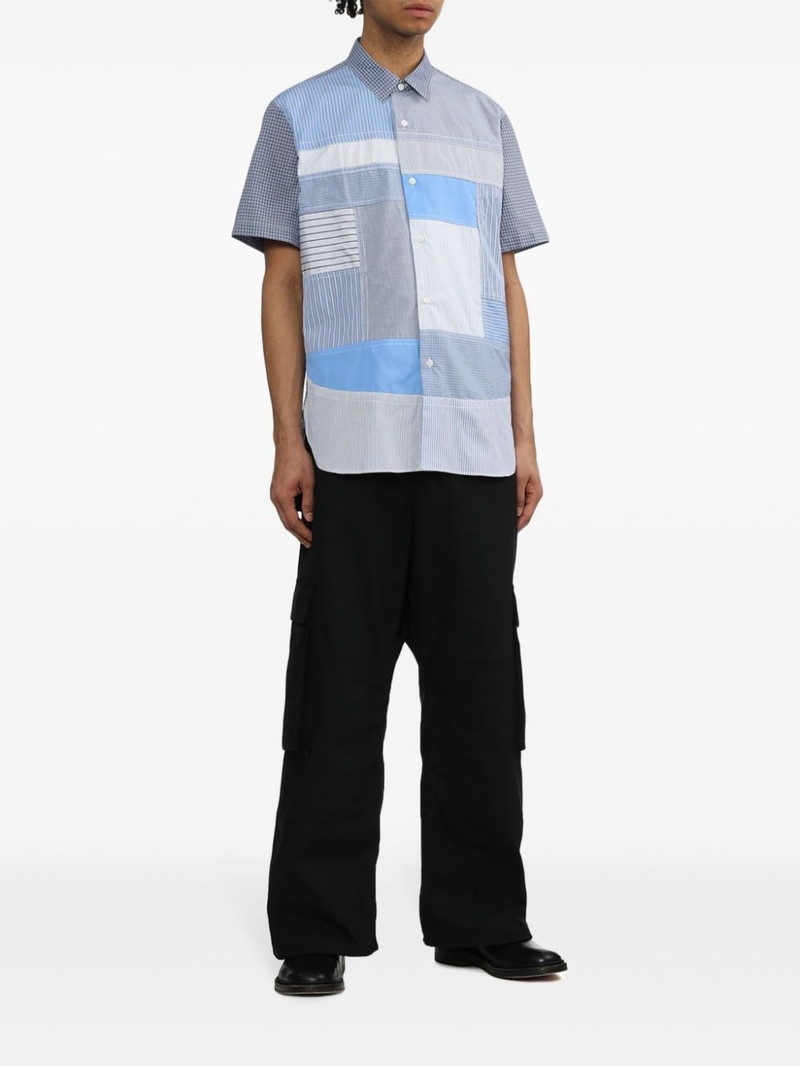 Junya Watanabe MAN striped patchwork cotton shirt outlook