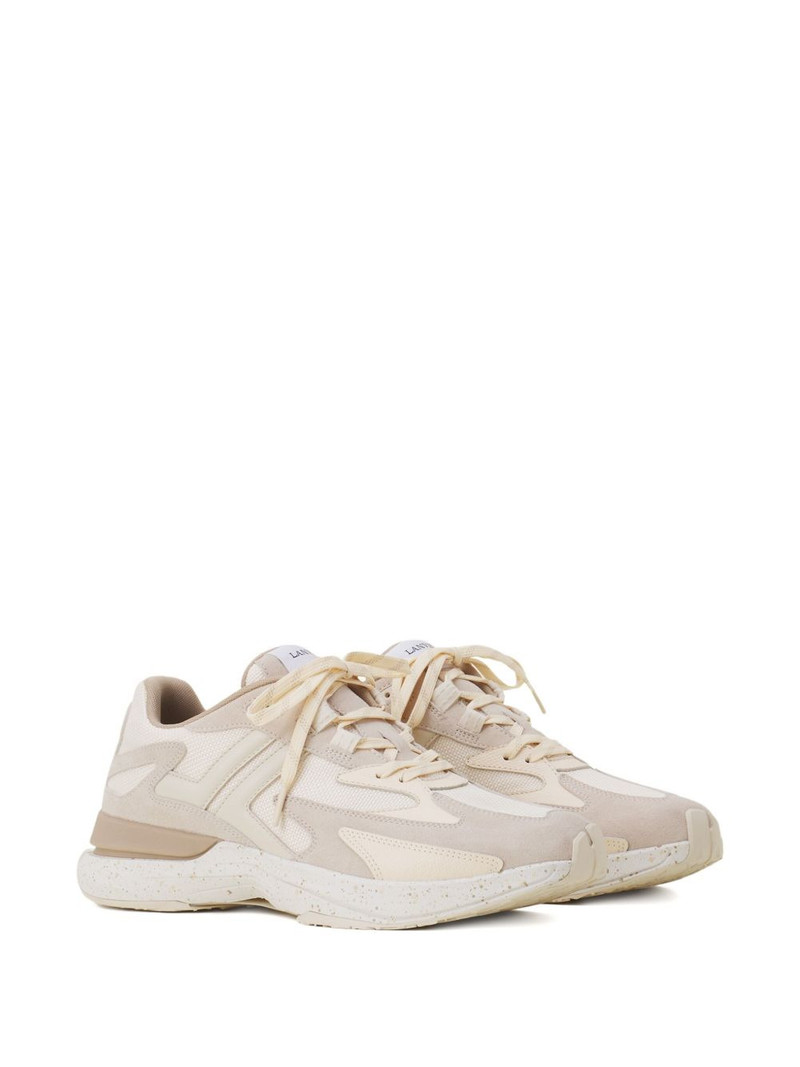 Lanvin JLA panelled lace-up sneakers outlook