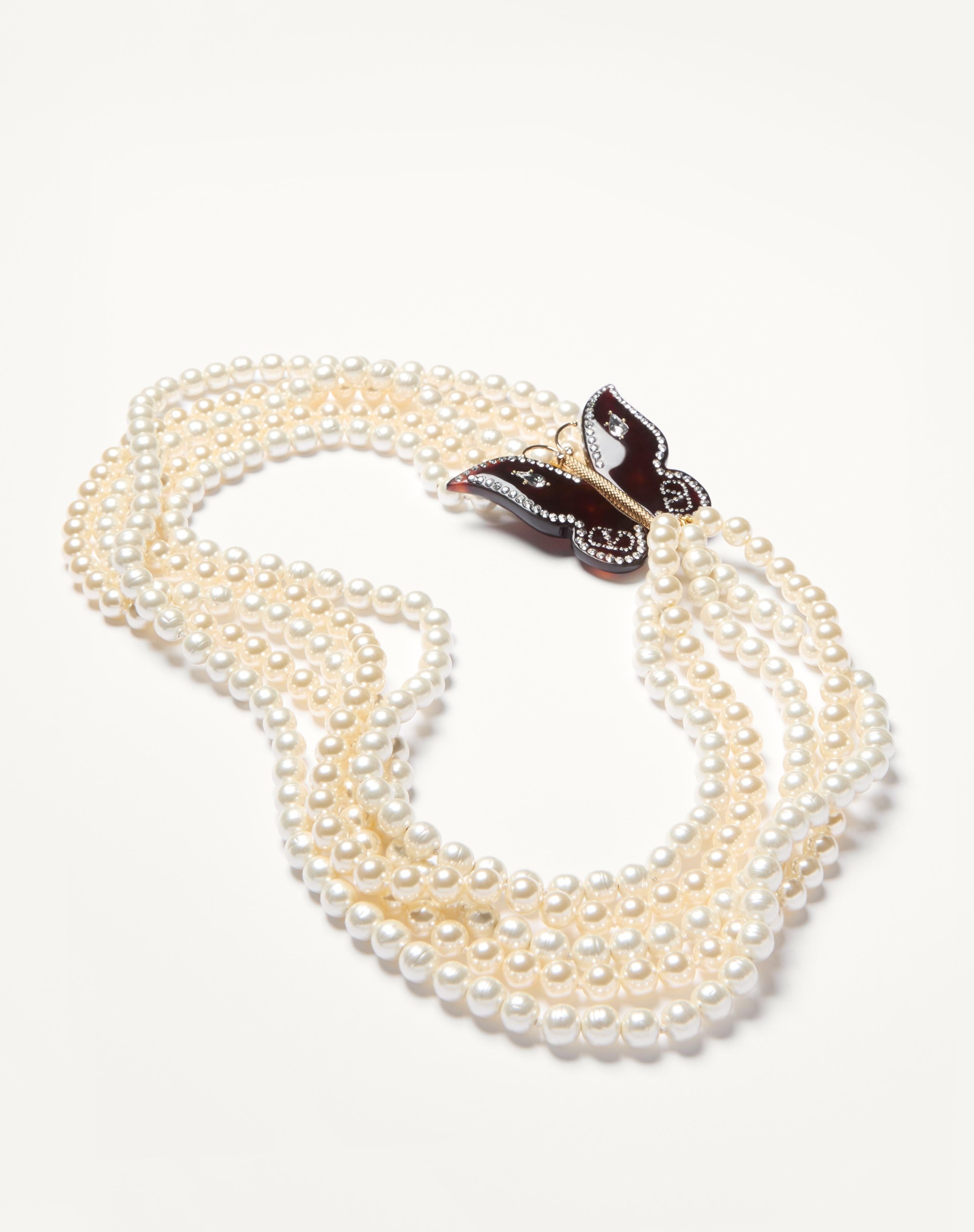 BELLAILES NECKLACE IN METAL, RESIN, PEARLS AND CRYSTALS - 2