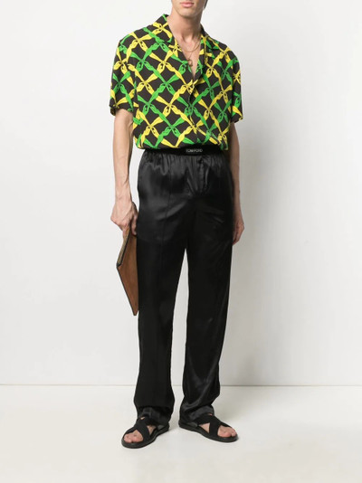TOM FORD logo patch pull-on trousers outlook