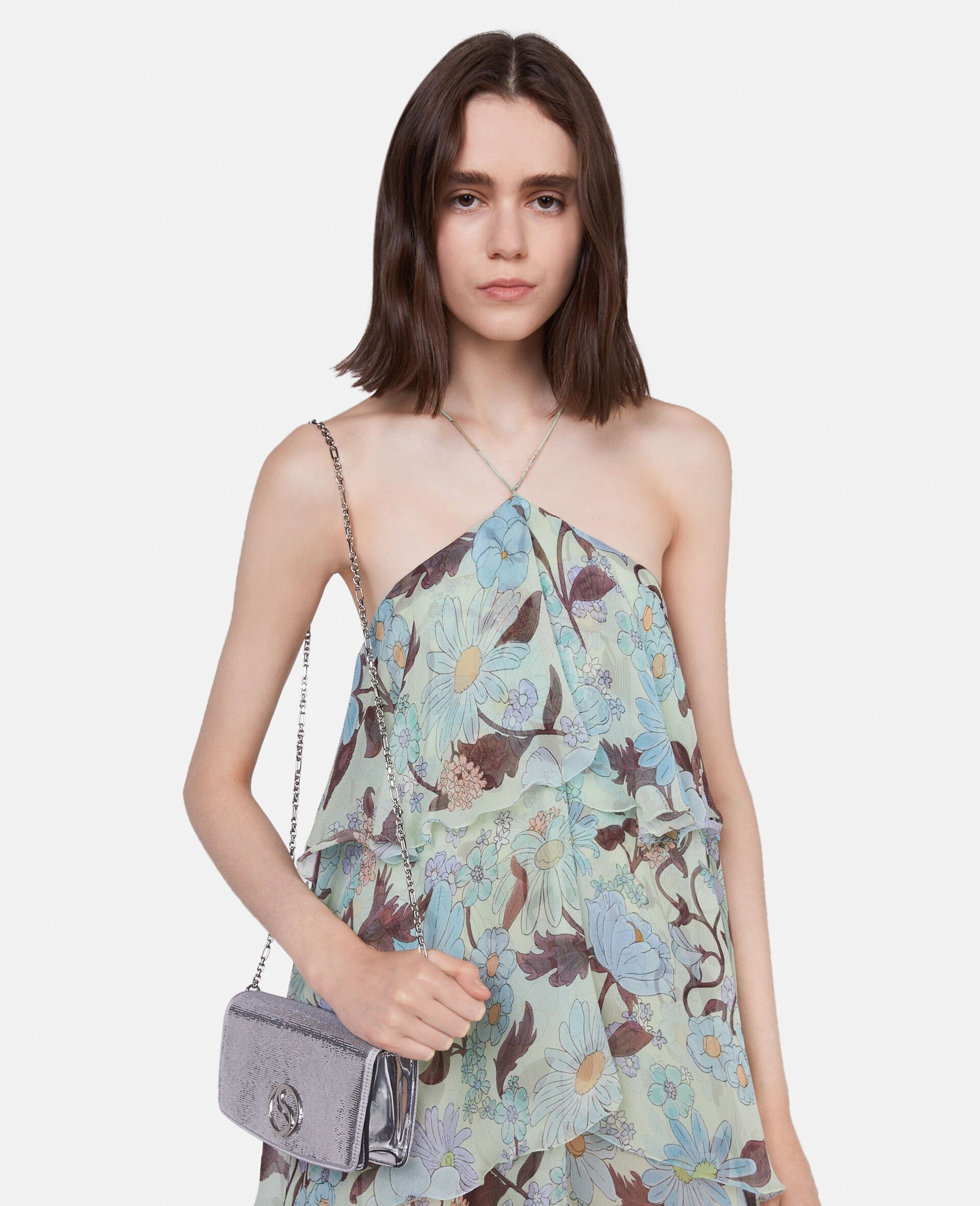 ワンピース Stella Mccartney \"Lady Garden\" halter dress Stella McCartney Lady Garden Print Silk Chiffon Halterneck