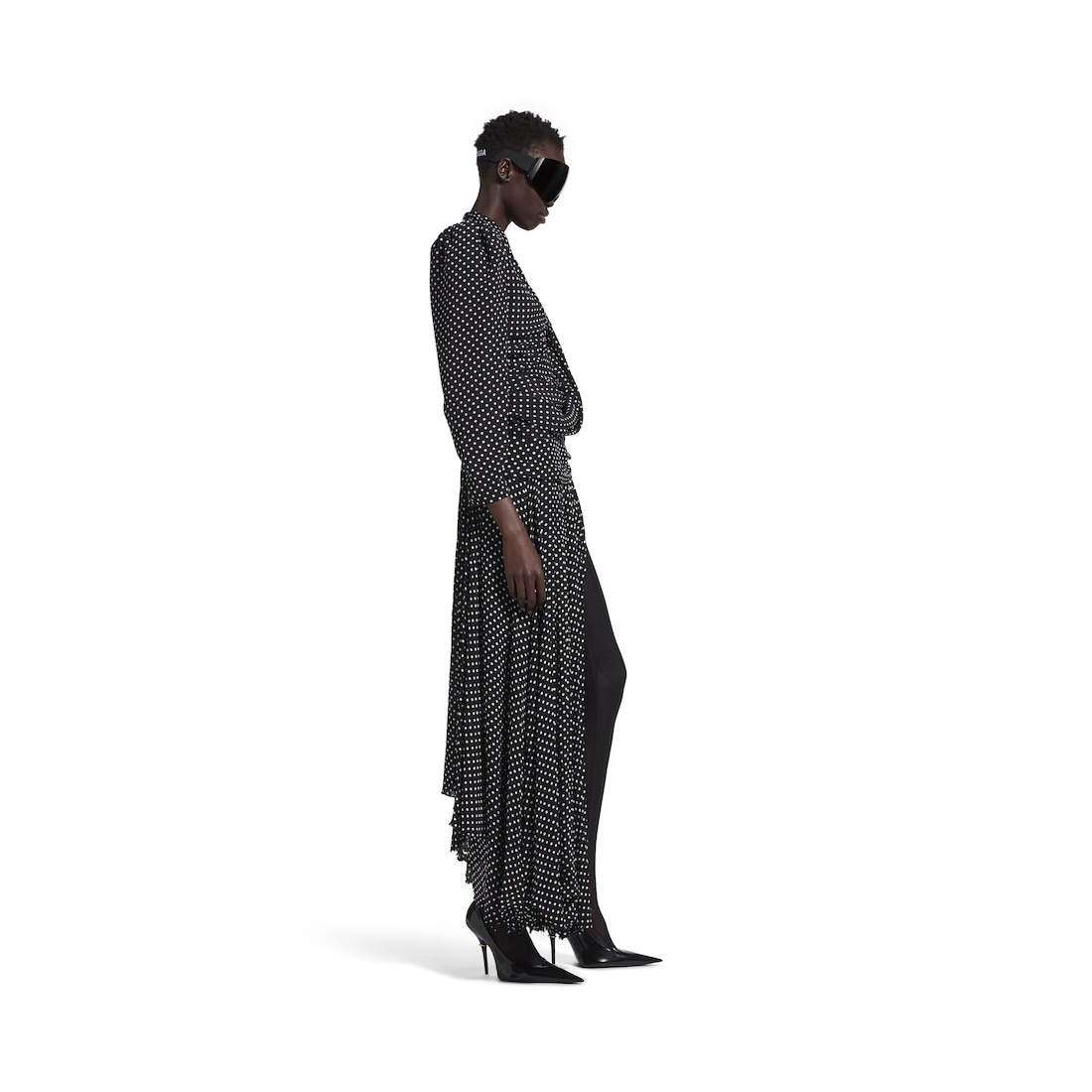 Women's Tucked-in Blouse in Black/ecru - 3