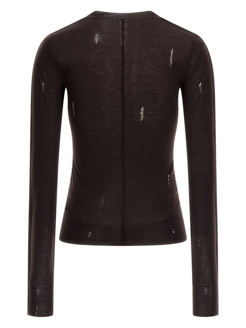 AMIRI ripped-detailing top outlook