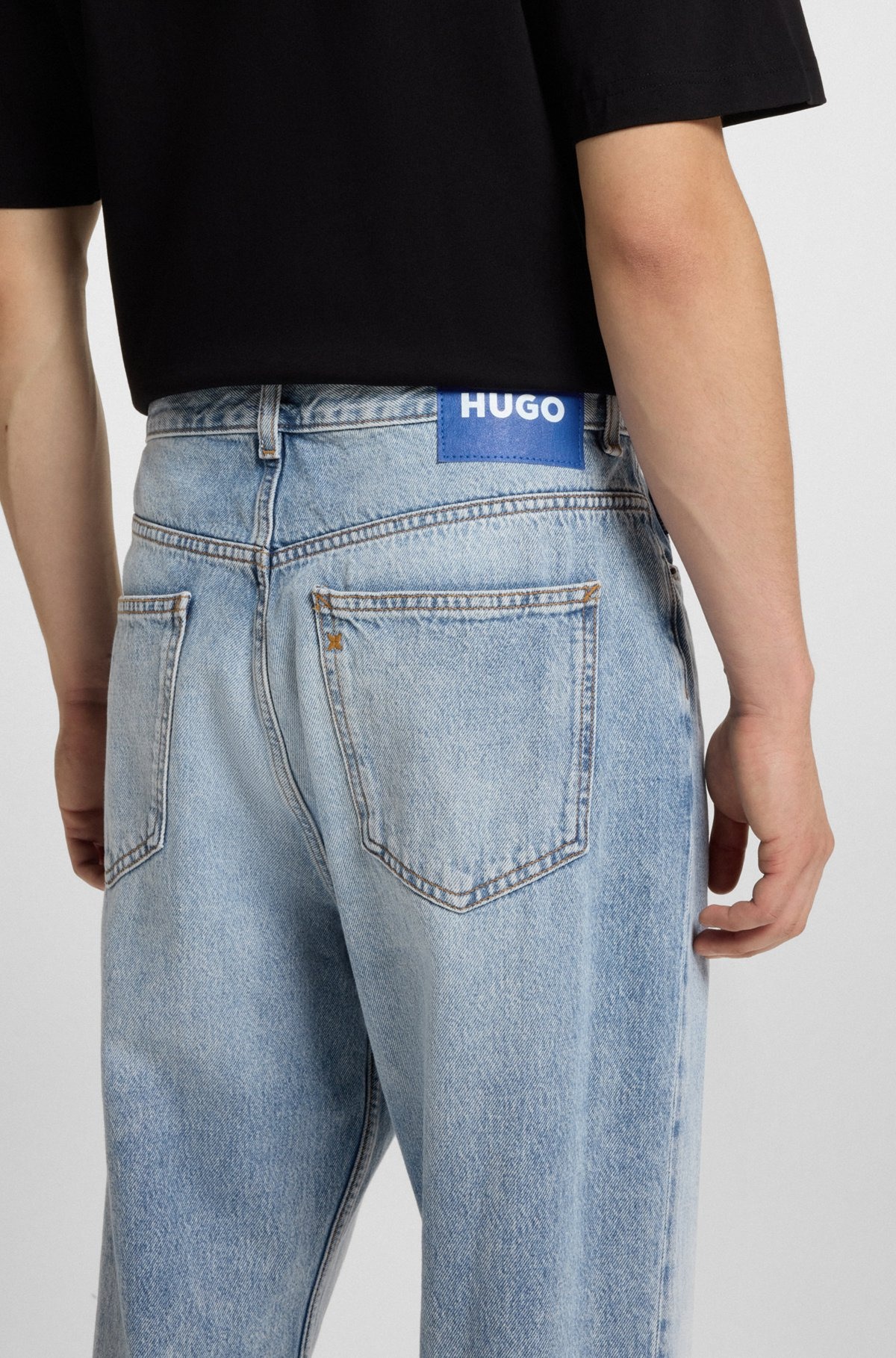 BAGGY-FIT JEANS IN HEAVYWEIGHT COTTON DENIM - 5
