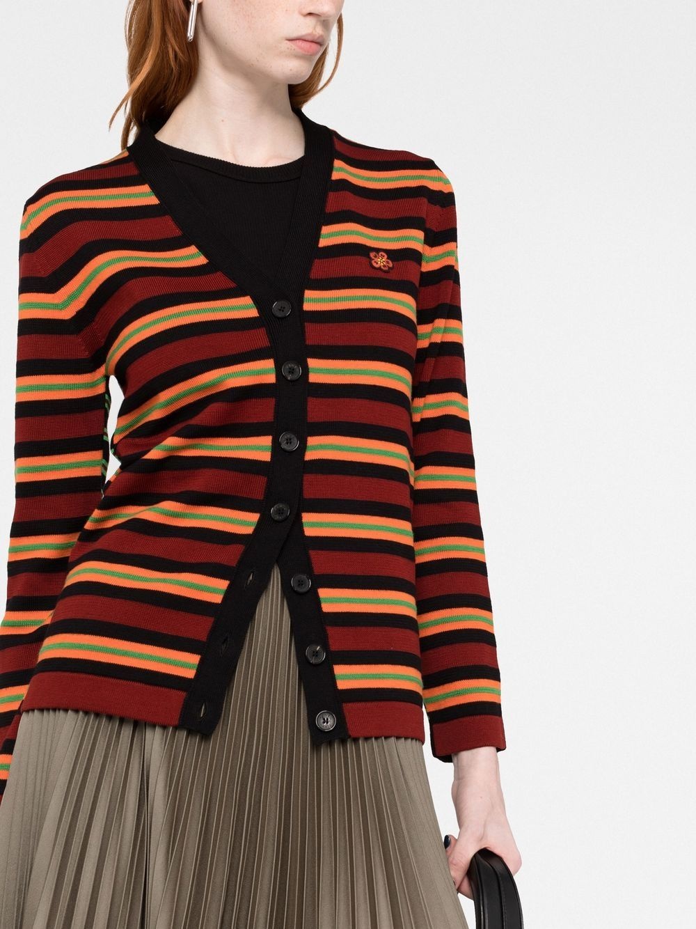 Boke Flower striped cardigan - 3