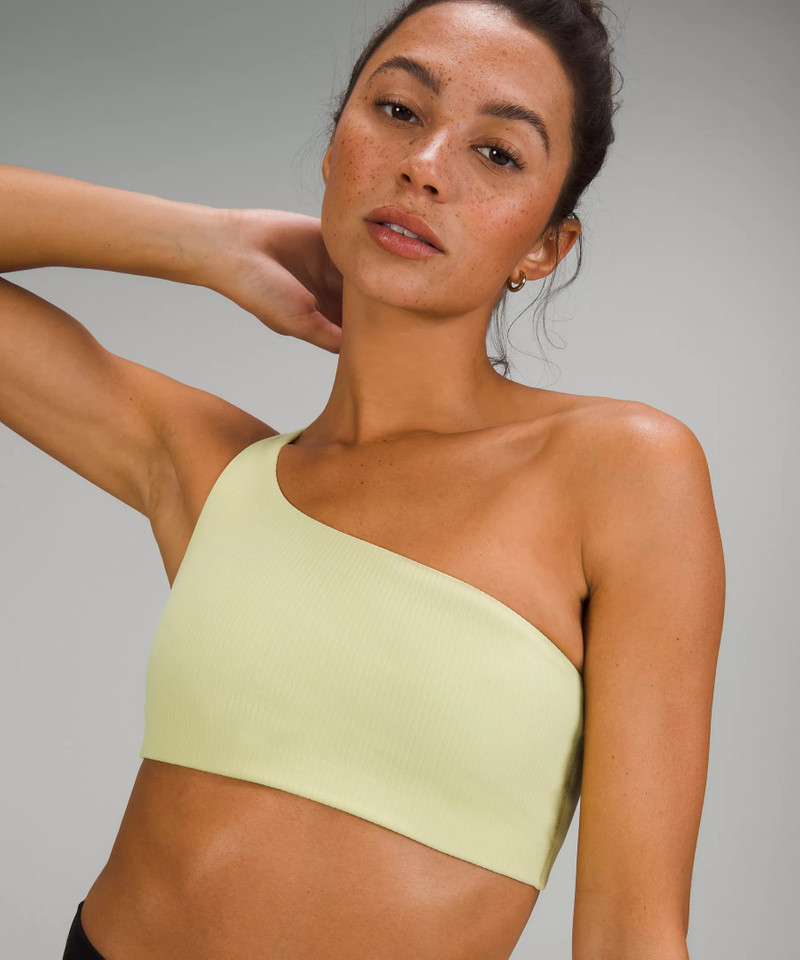 Ribbed Nulu Asymmetrical Yoga Bra *Light Support, A/B Cup 1