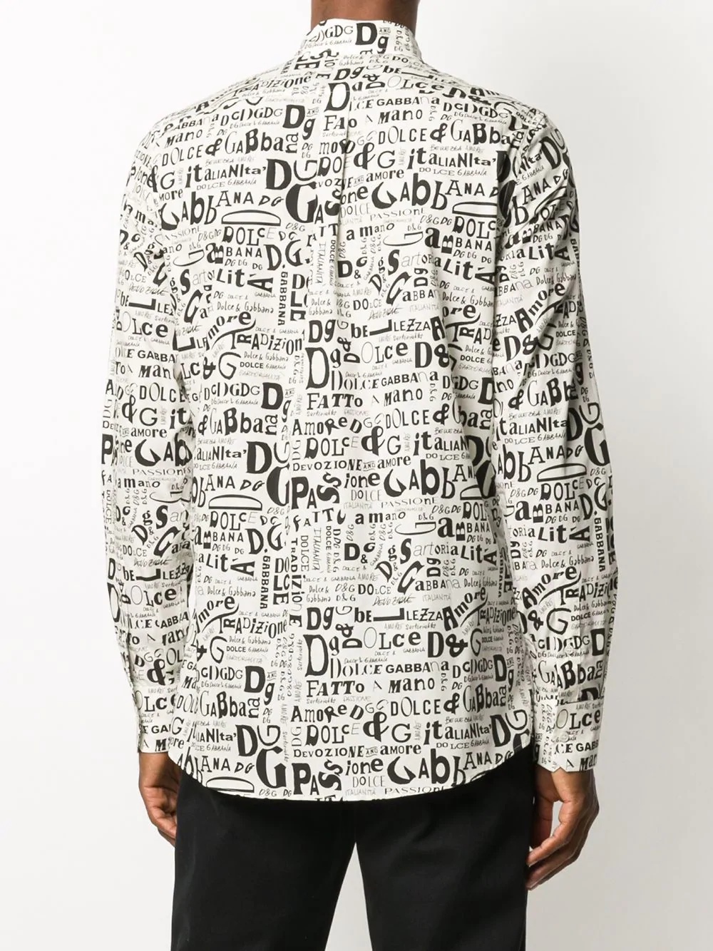 graffiti logo printed shirt - 4