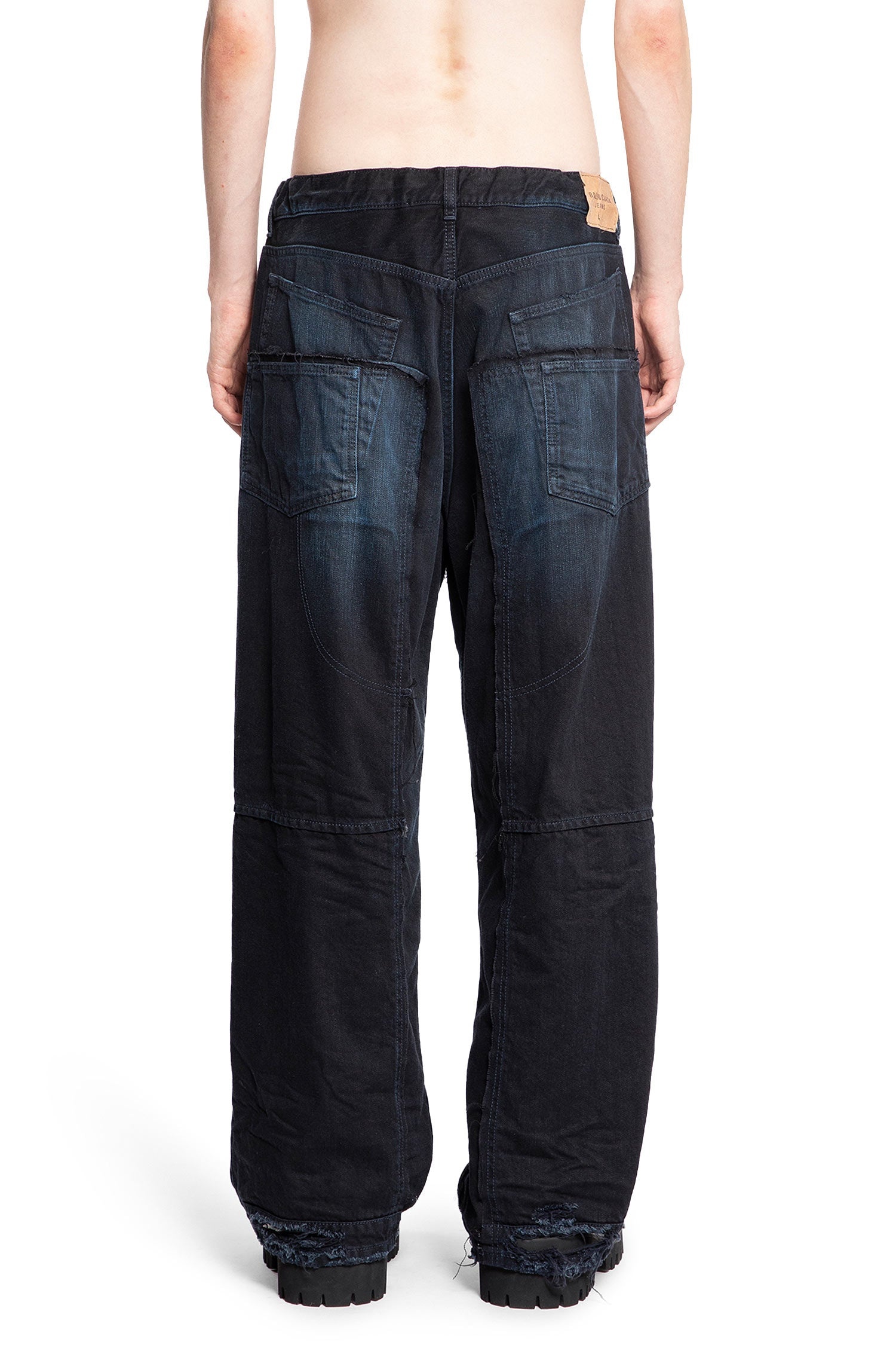 Double-Knee-Pants-In-Cotton-Denim - 3