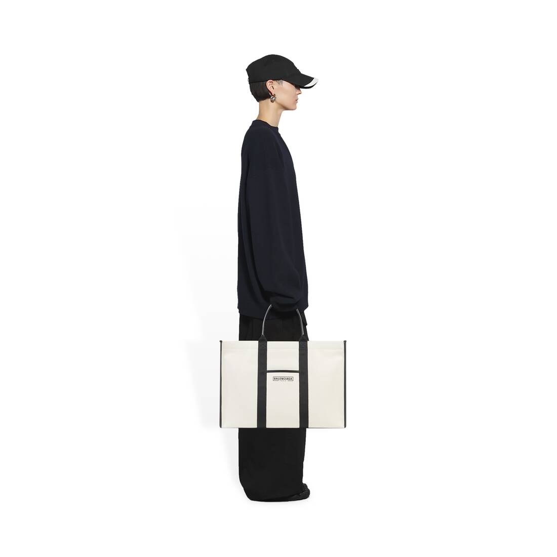 Hardware Large Tote Bag in Beige - 2