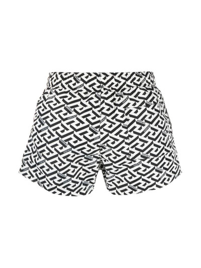 VERSACE La Greca-print swim shorts outlook