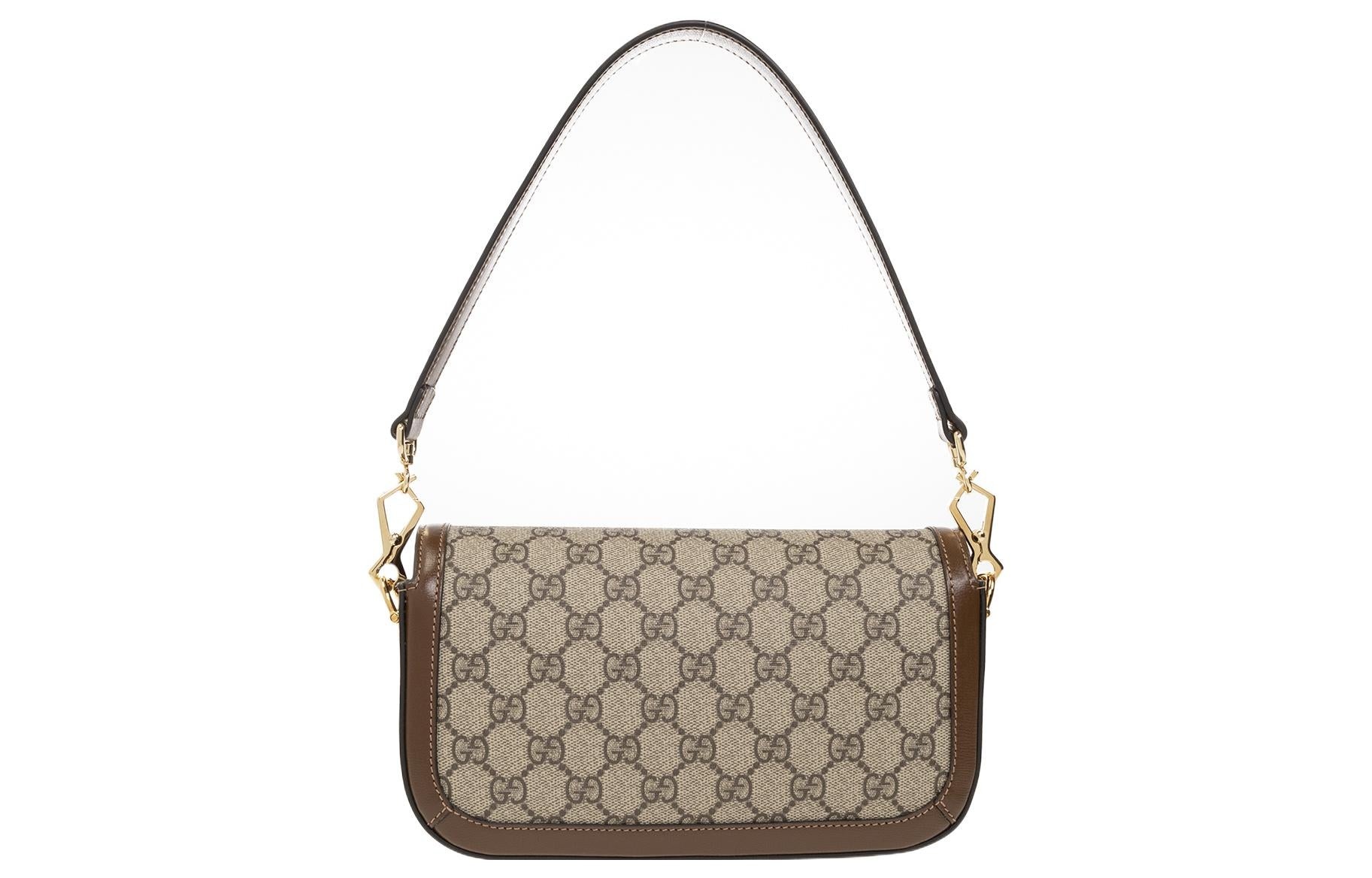 (WMNS) Gucci Horsebit 1955 Shoulder Bag 'Beige Ebony' 735178-92TCG-8563 - 3