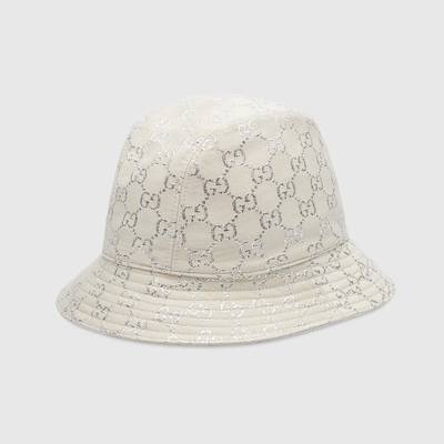 GUCCI GG lamé bucket hat outlook