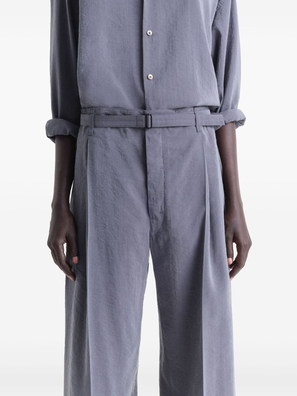 silk belted pants - 5