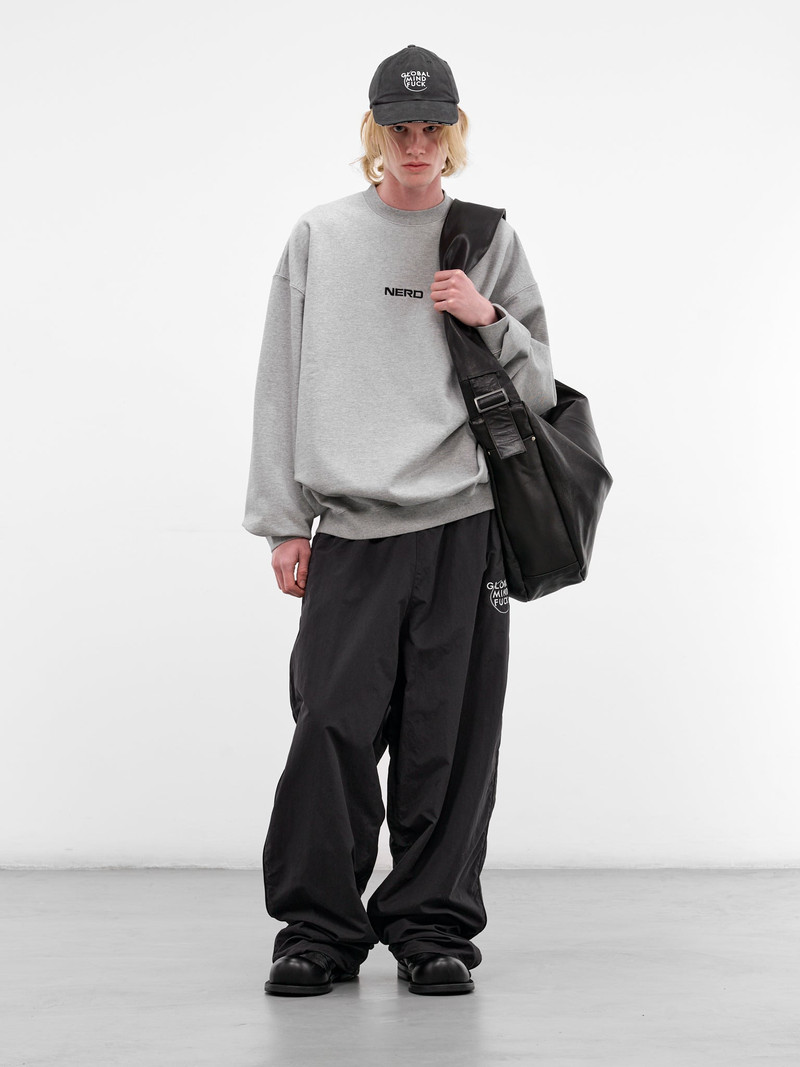 VETEMENTS Black Nylon Embroidered Track Pants outlook