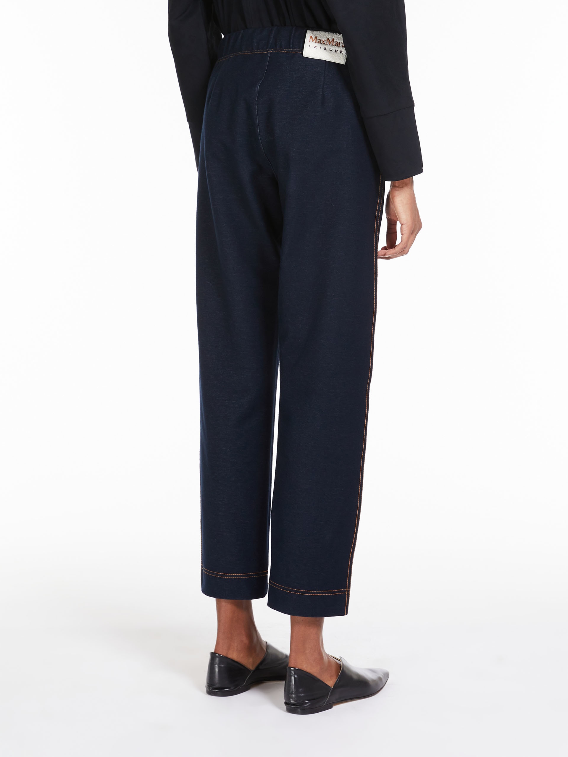 ADRIA Denim jersey joggers - 4