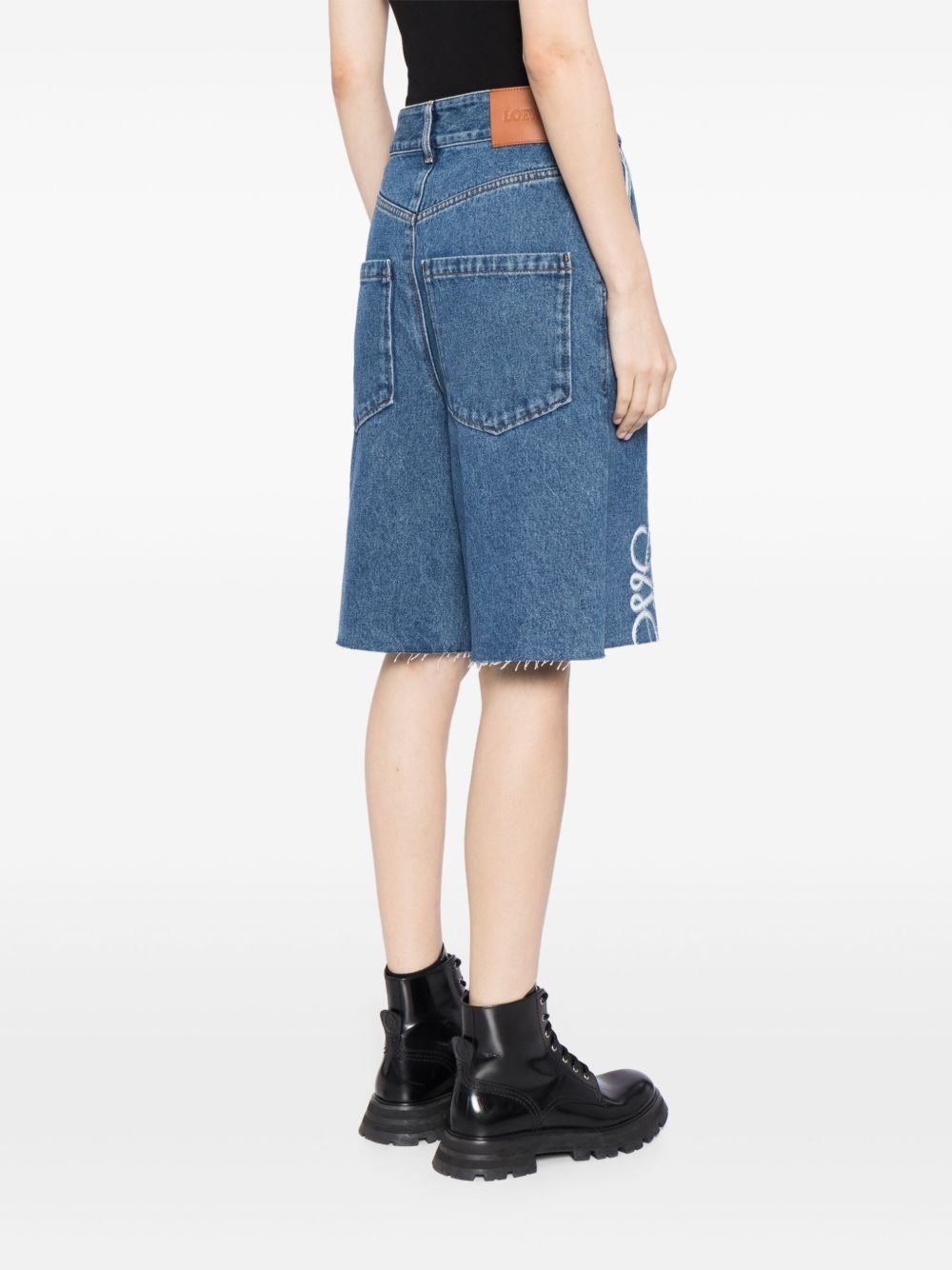 Anagram denim shorts - 3