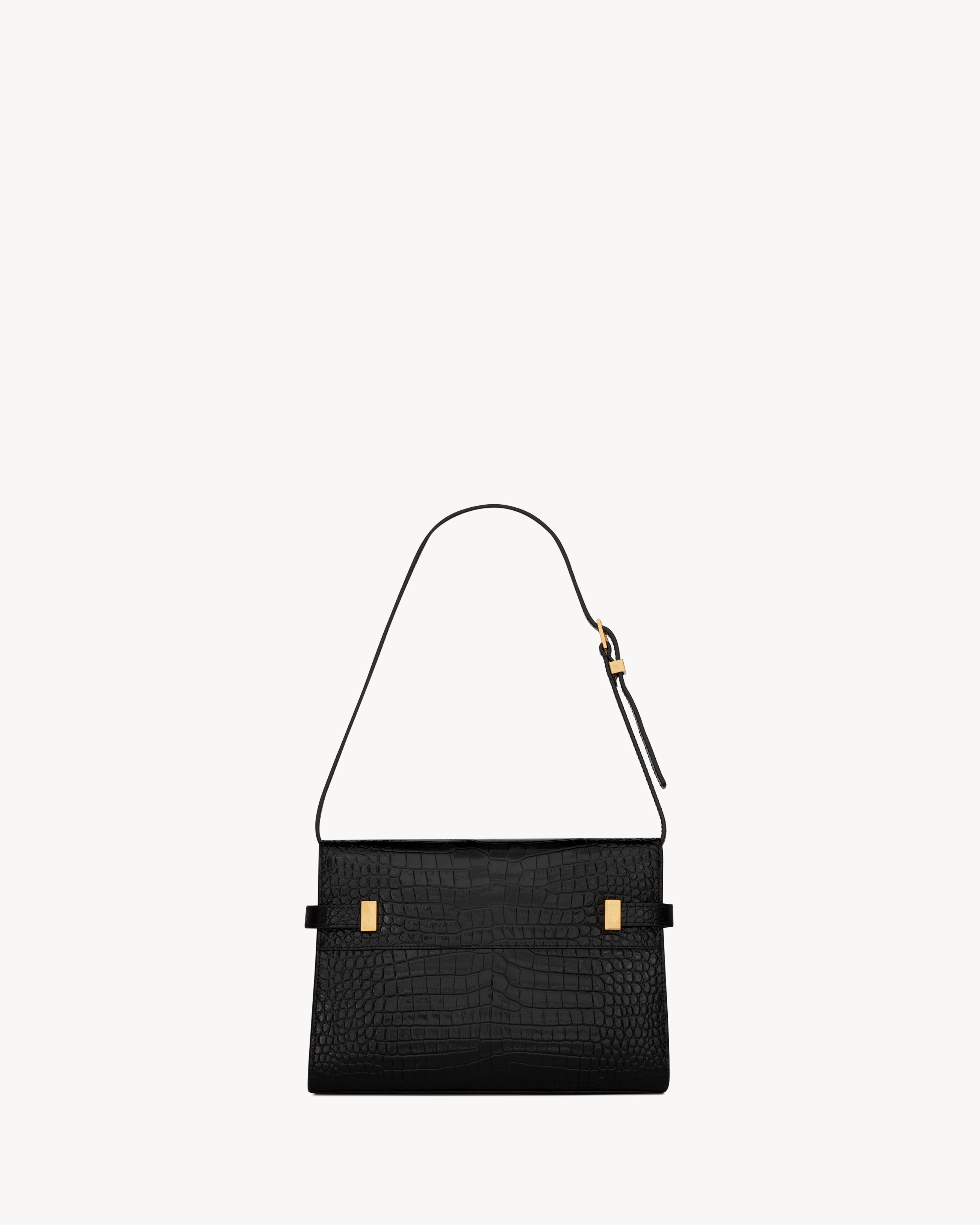 MANHATTAN SMALL IN SHINY CROCODILE-EMBOSSED LEATHER - 2