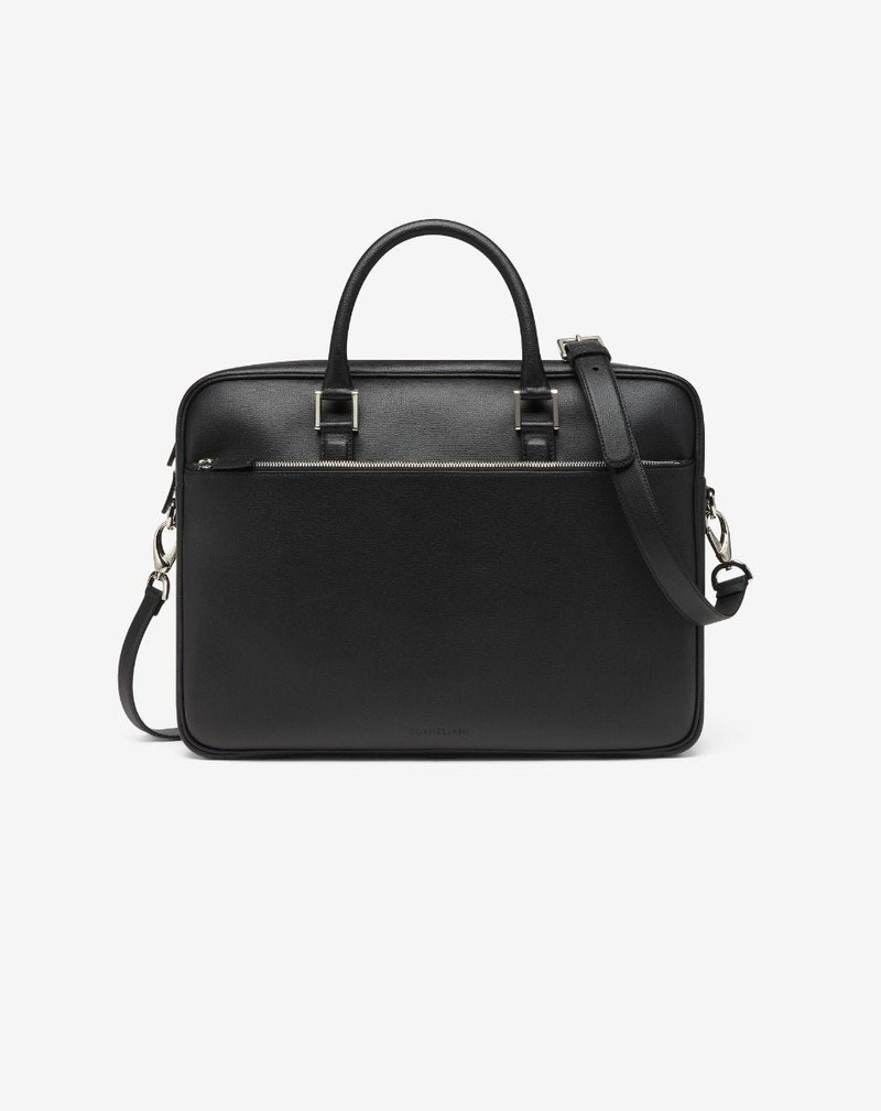 Black leather overnight bag 1