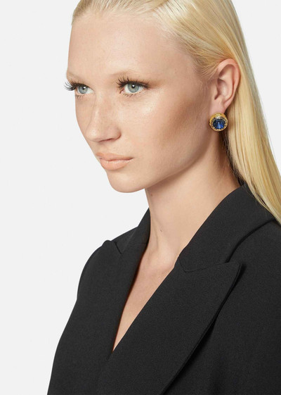 VERSACE Crystal Logo Earrings outlook