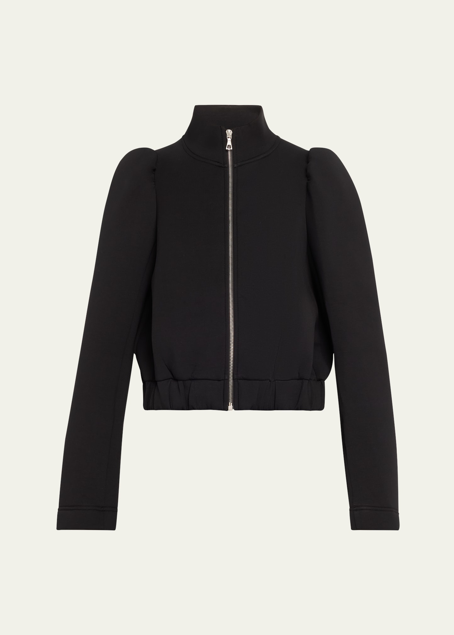Huras Zip-Up Jacket with Elastic Hem - 1