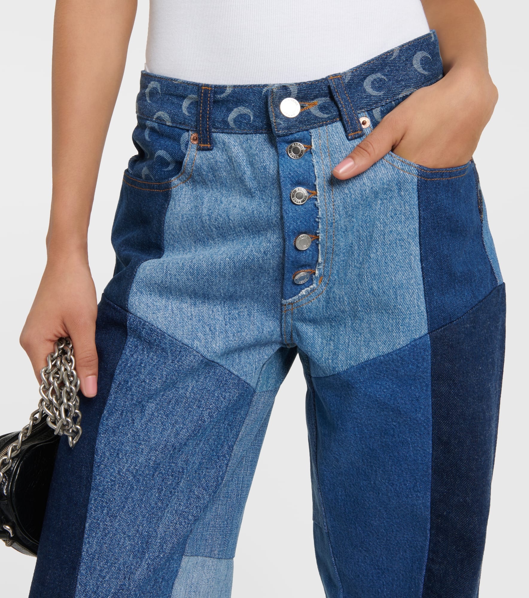 Regenerated wide-leg jeans - 4