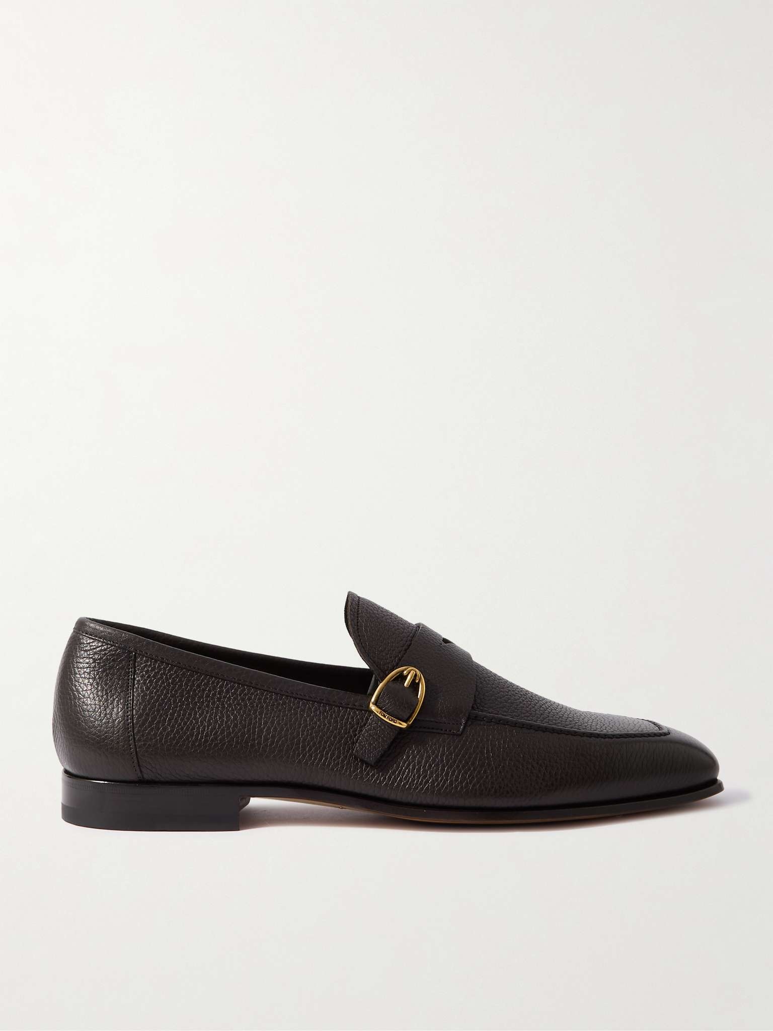 Sean Buckled Full-Grain Leather Penny Loafers - 1