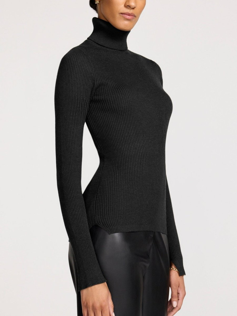 BROCHU WALKER The Noel Ribbed Turtleneck outlook
