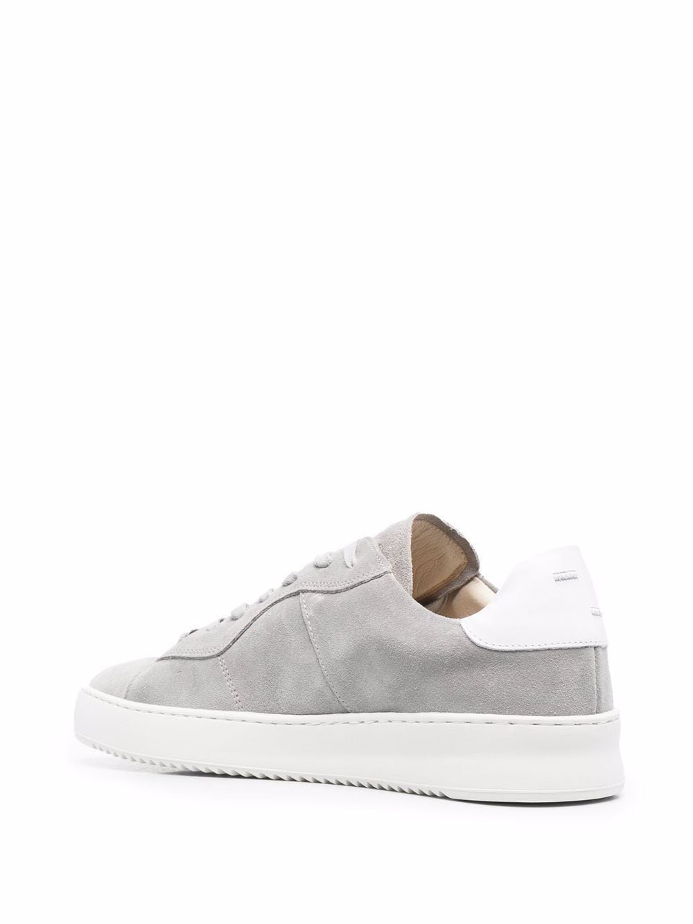 panelled suede low-top sneakers - 3