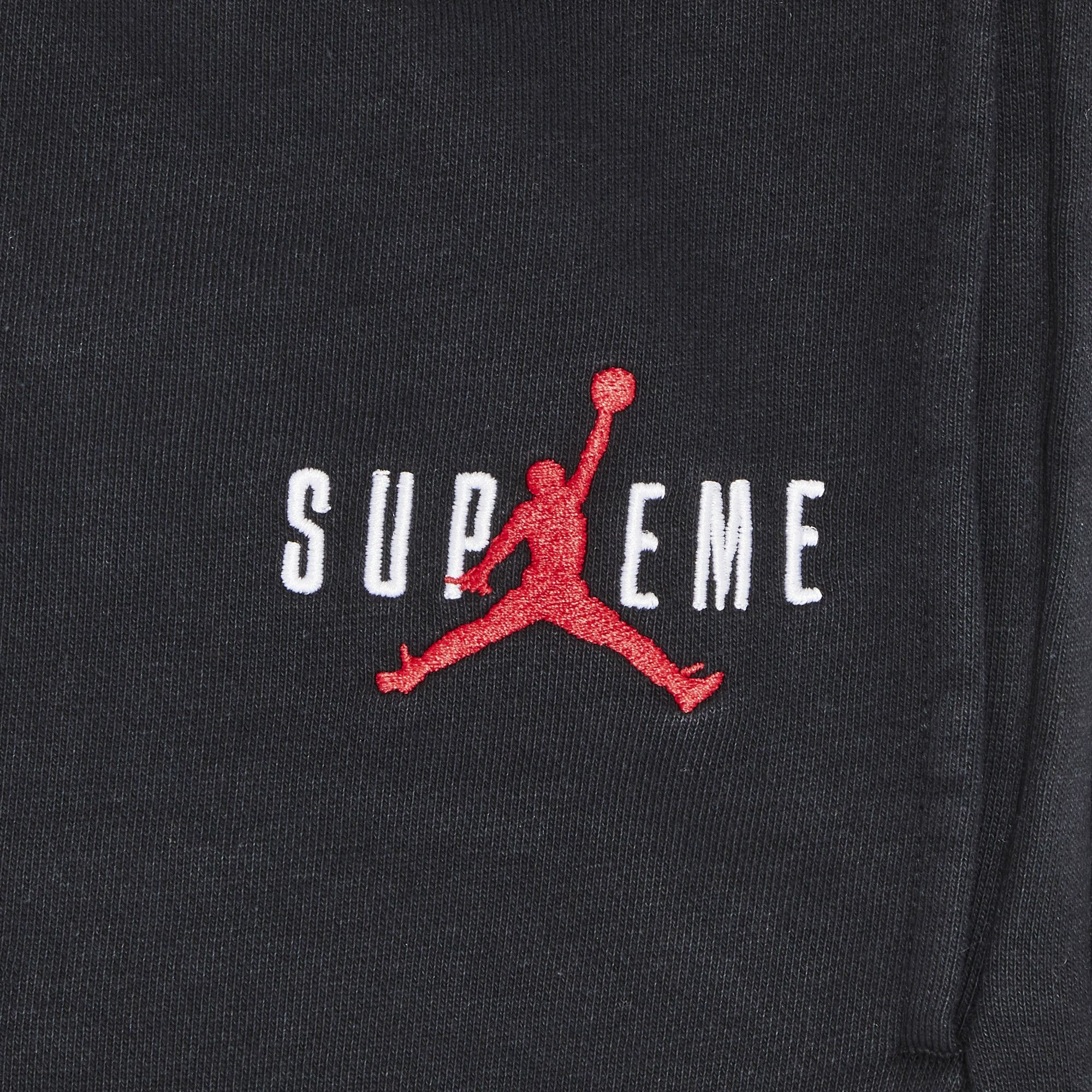 Supreme x Jordan Sweatpant 'Black' - 3