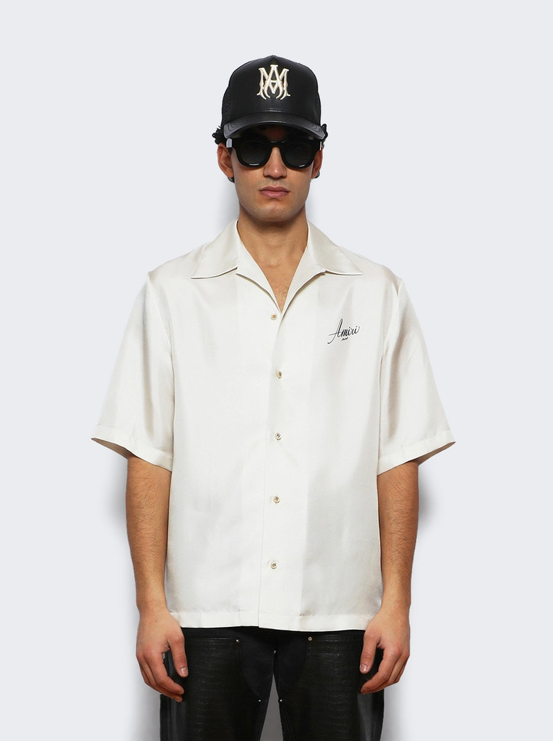AMIRI Hotel Bowling Shirt Alabaster outlook