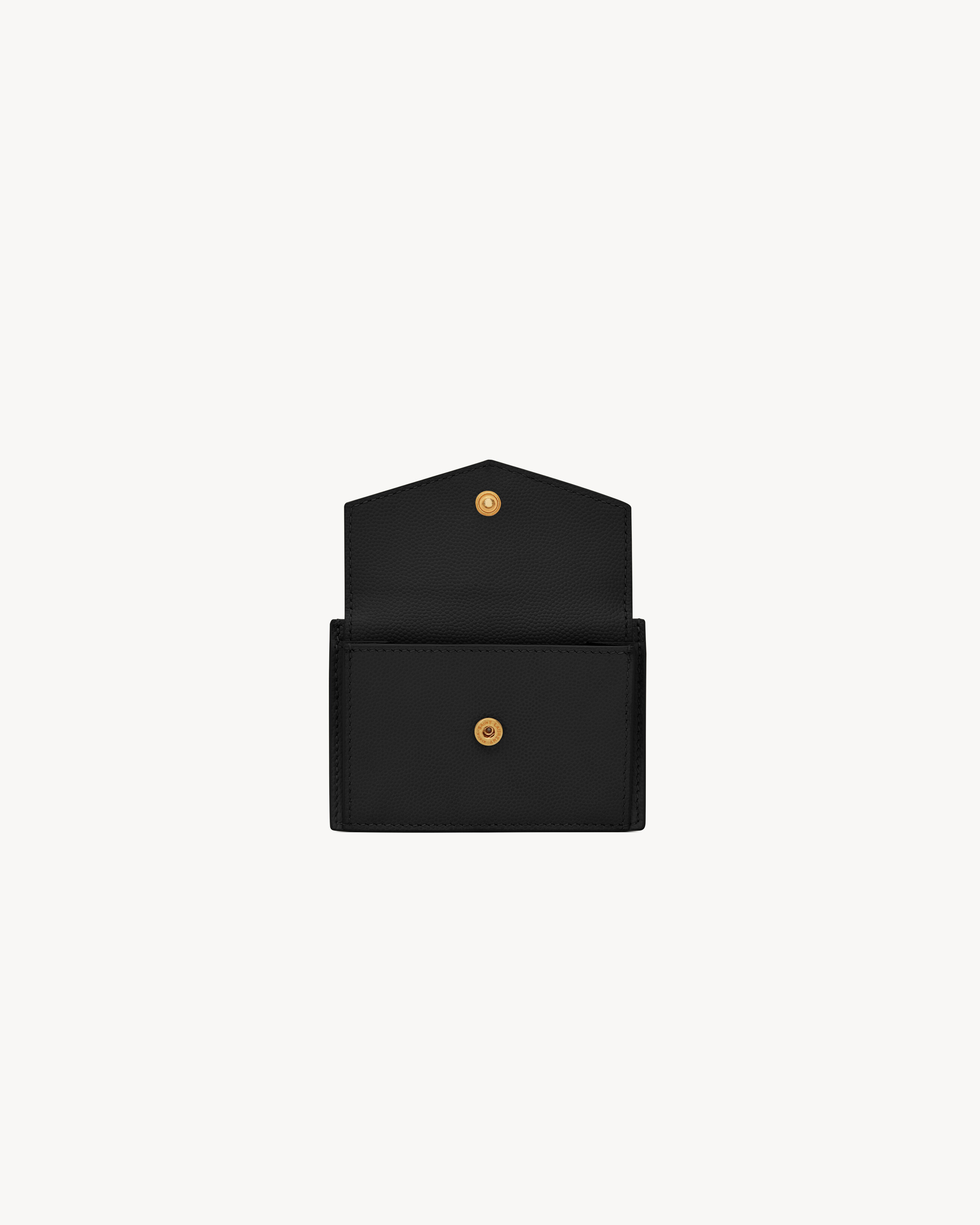 UPTOWN FLAP CARD CASE IN GRAIN DE POUDRE LEATHER - 4