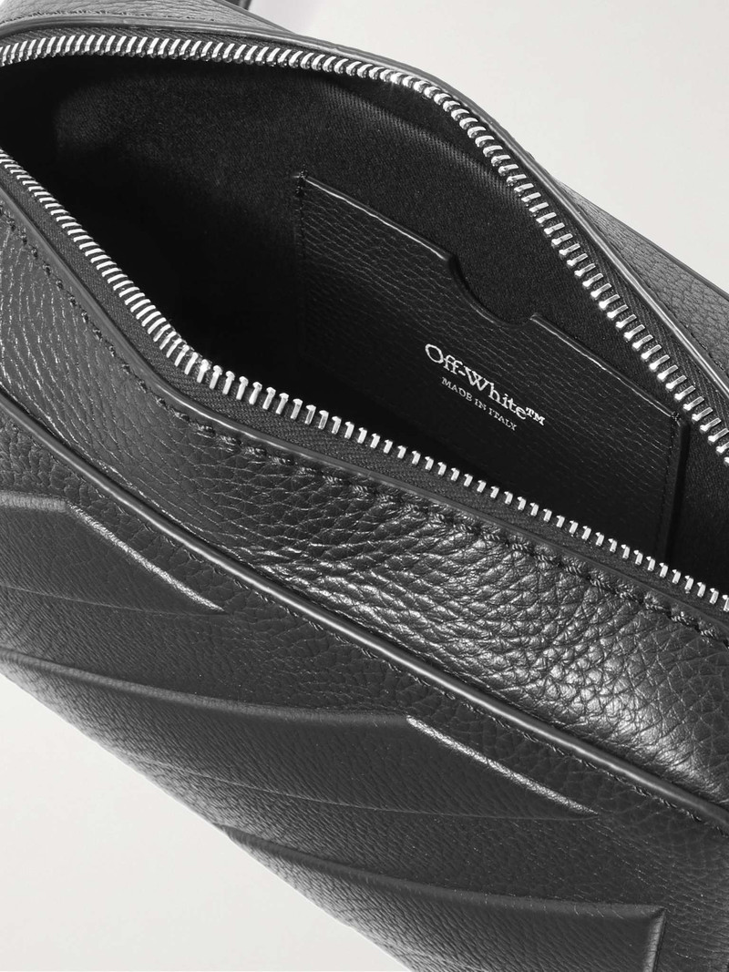 Binder Logo-Print Embossed Full-Grain Leather Messenger Bag 3