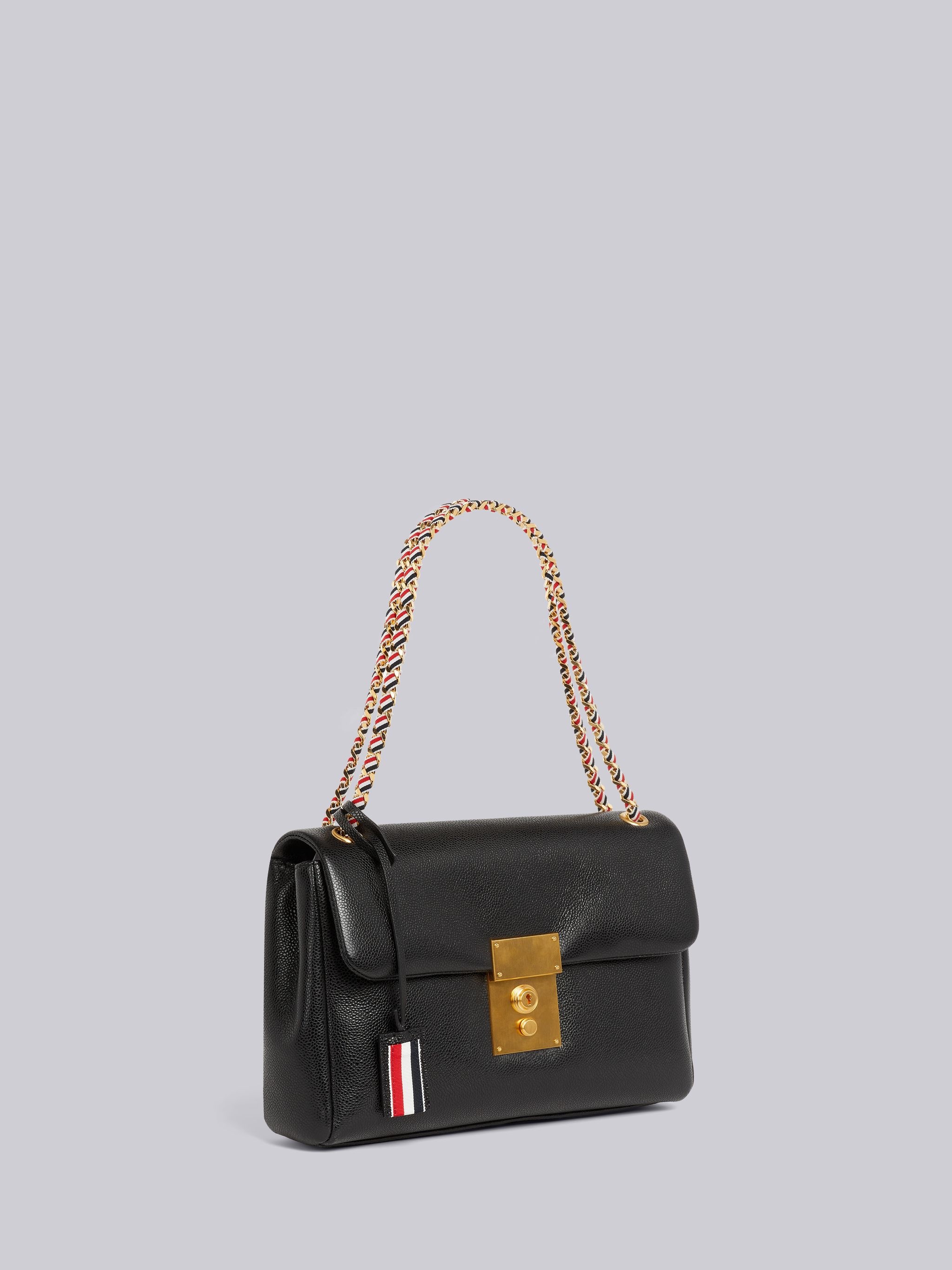 Black Lamb Leather Mrs. Thom Flap Shoulder Bag 3